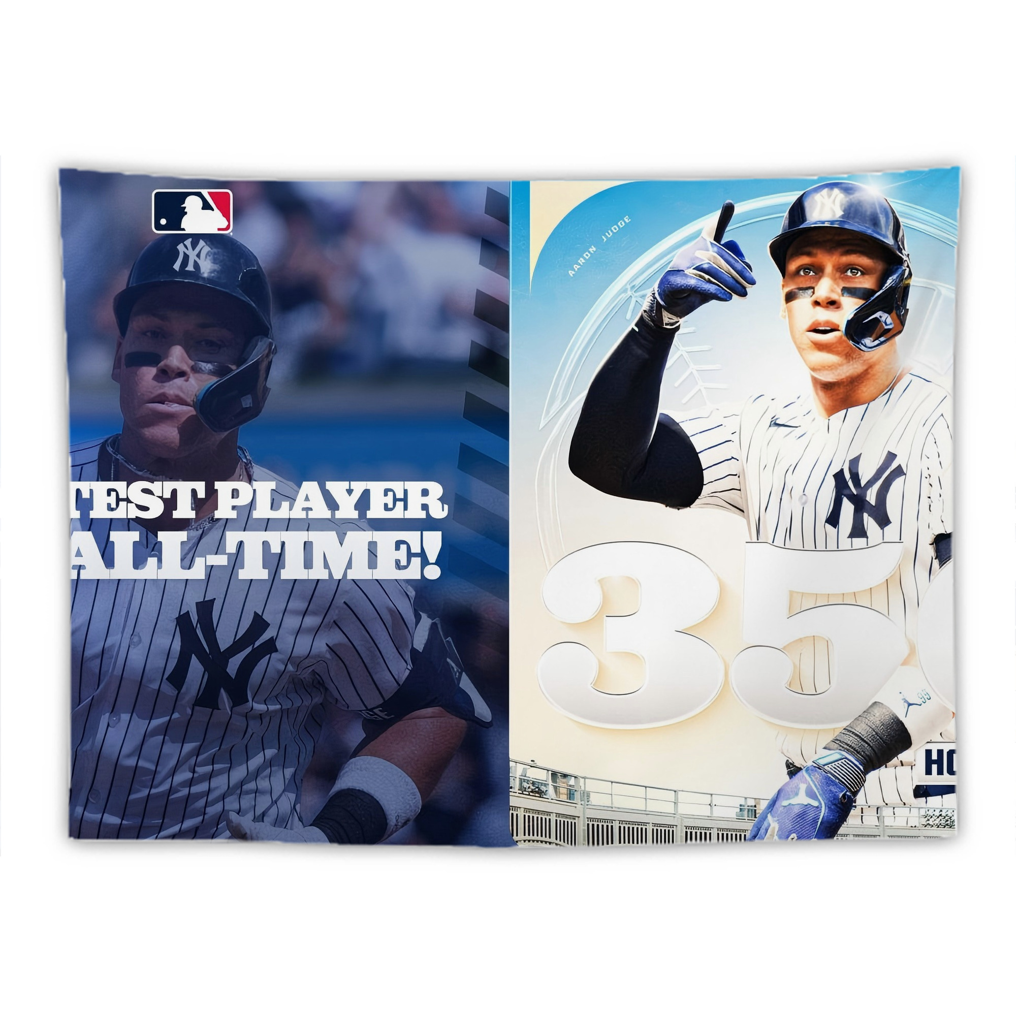 Aaron Judge's 350th Career Home Runs Wall Tapestry For Bedroom Aesthetic – Boho Style Polyester Fabric Wall Hanging With Hooks – 60 X 90 Inch Large Size, Lightweight, Durable, Easy To Hang