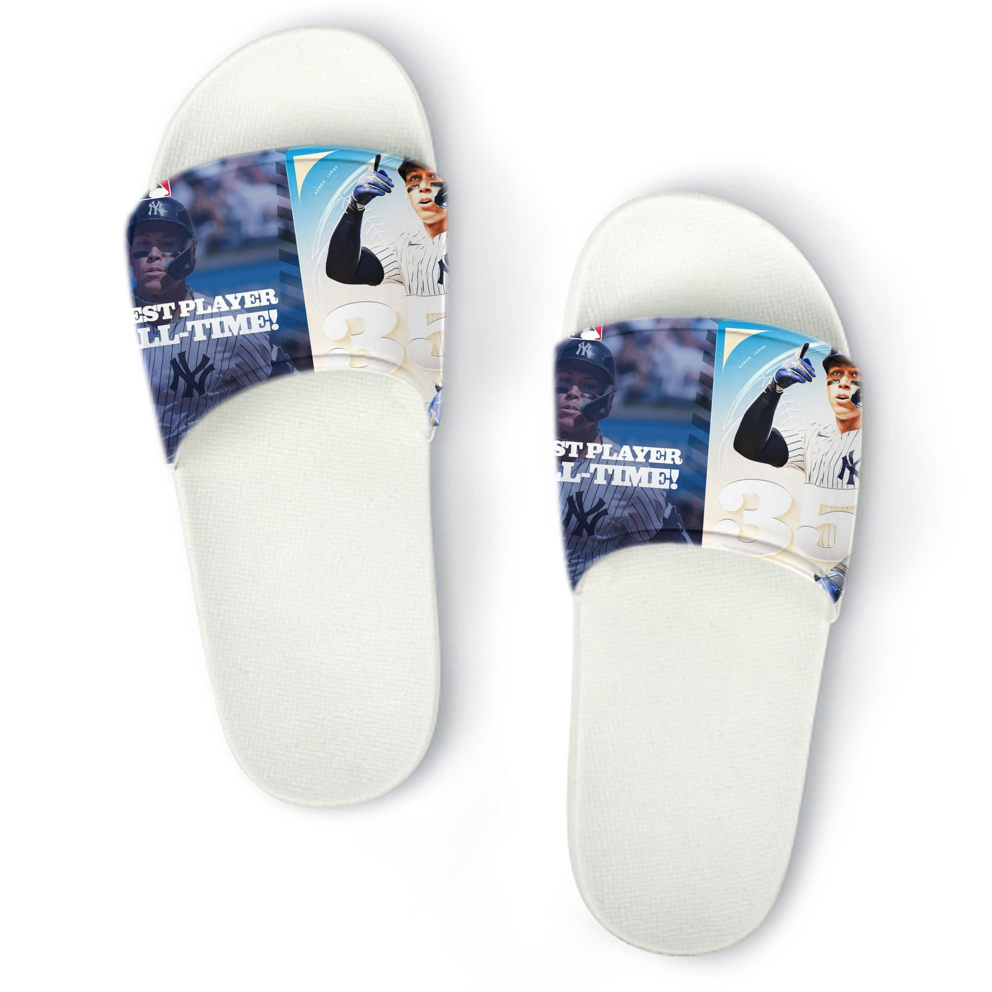 Aaron Judge's 350th Career Home Runs PVC Home Slippers For Men & Women – Durable, Comfortable, Waterproof, Non-Slip, Stylish Casual Indoor & Outdoor Sandals