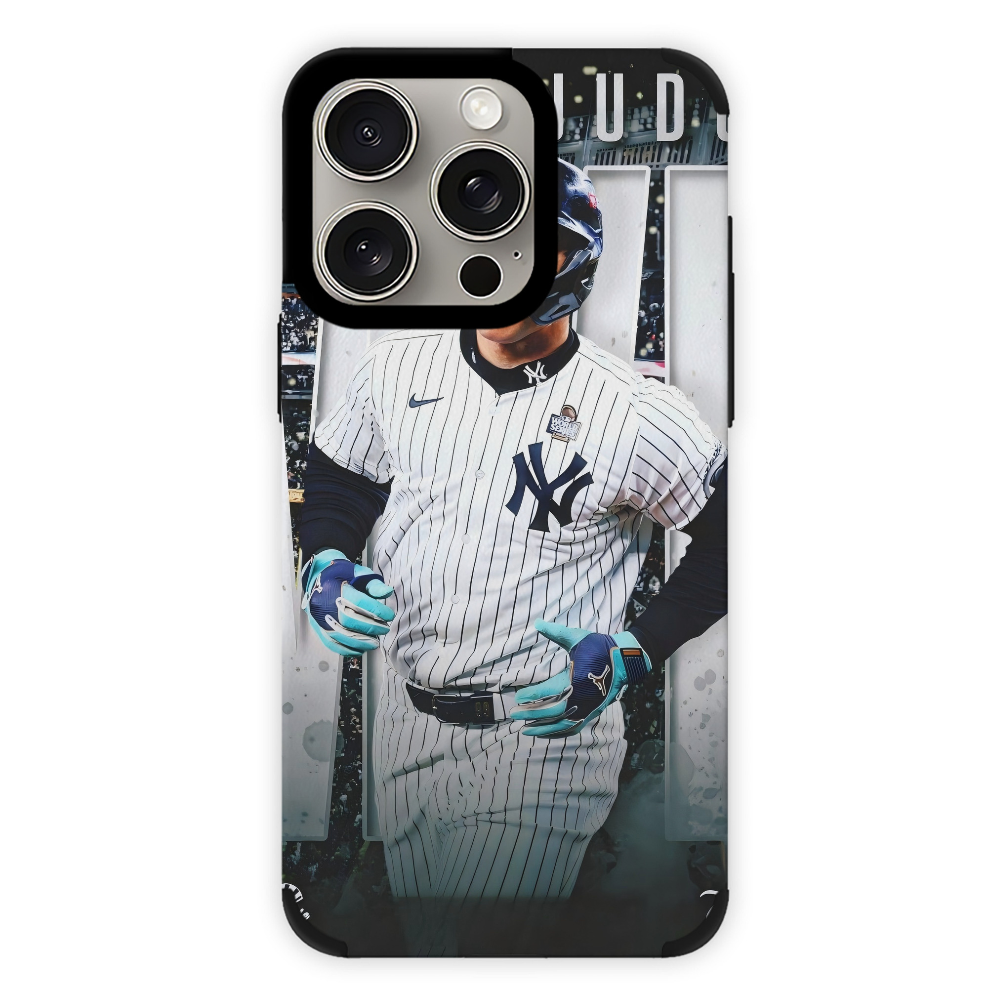Aaron Judge MVP IPhone 15 Pro Max PU Leather Case – Soft Lining, 360° Protection – Precise Fit, 3D Buttons, Easy Charging – Anti-Yellowing, Easy To Clean