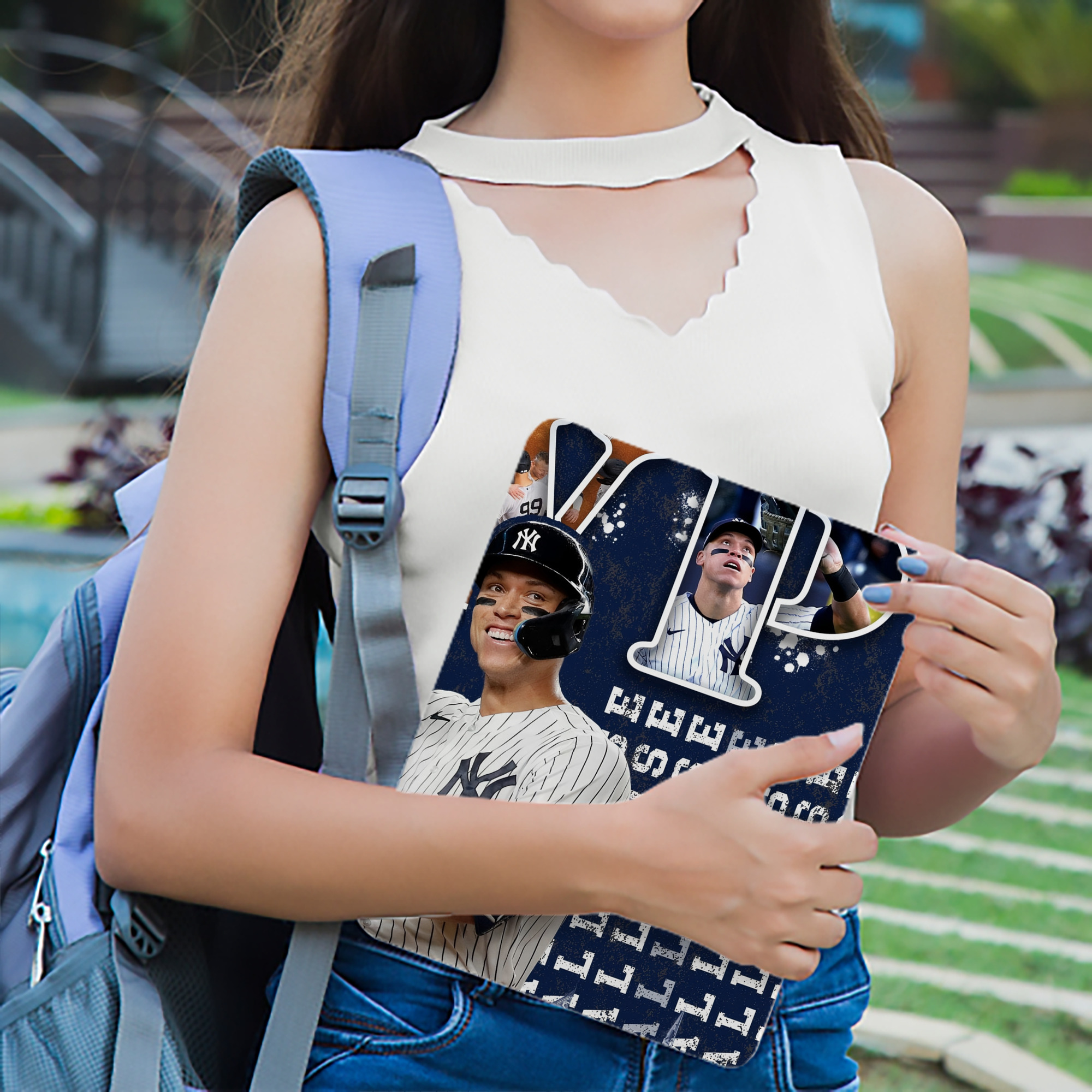 Aaron Judge MVP IPad Book-Style Case With Pencil Slot – Slim PU & TPU Cover – Full Protection, Precise Fit, Water & Scratch Resistant