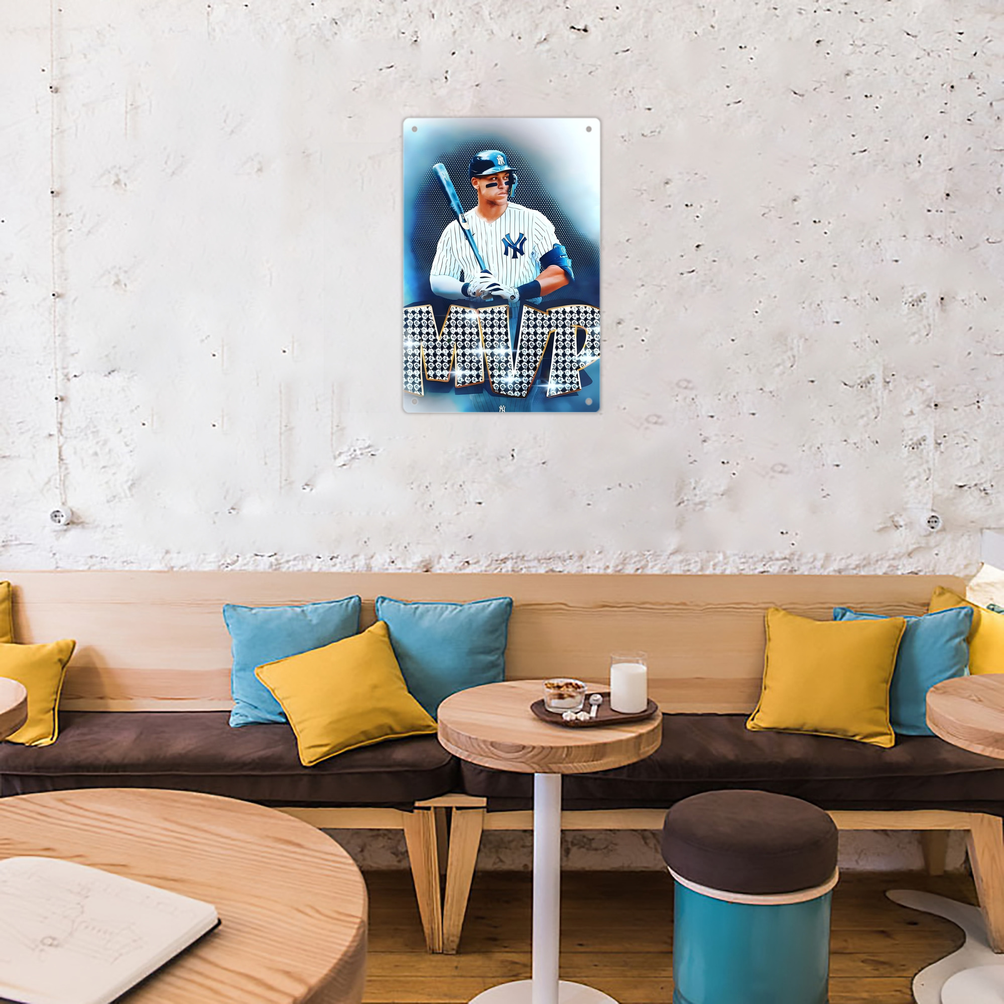 Aaron Judge MVP 8x12inch Vertical Aluminum Sign - Durable Fade-Resistant Indoor/Outdoor Safety & Information Plaque For Office, Hotel, Restaurant, Bar, Public Spaces