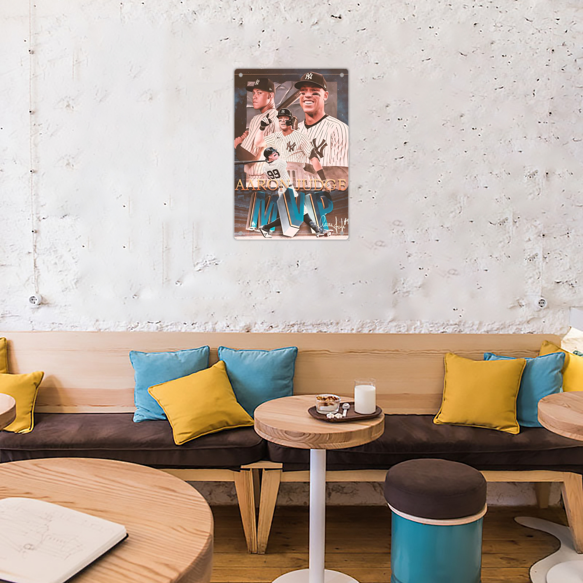 Aaron Judge MVP 8x12inch Vertical Aluminum Sign - Durable Fade-Resistant Indoor/Outdoor Safety & Information Plaque For Office, Hotel, Restaurant, Bar, Public Spaces