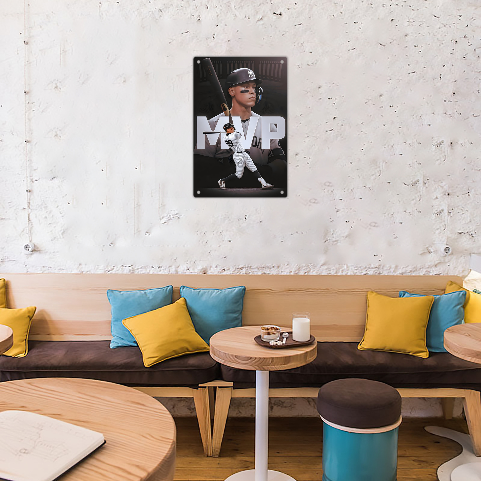 Aaron Judge MVP 8x12inch Vertical Aluminum Sign - Durable Fade-Resistant Indoor/Outdoor Safety & Information Plaque For Office, Hotel, Restaurant, Bar, Public Spaces