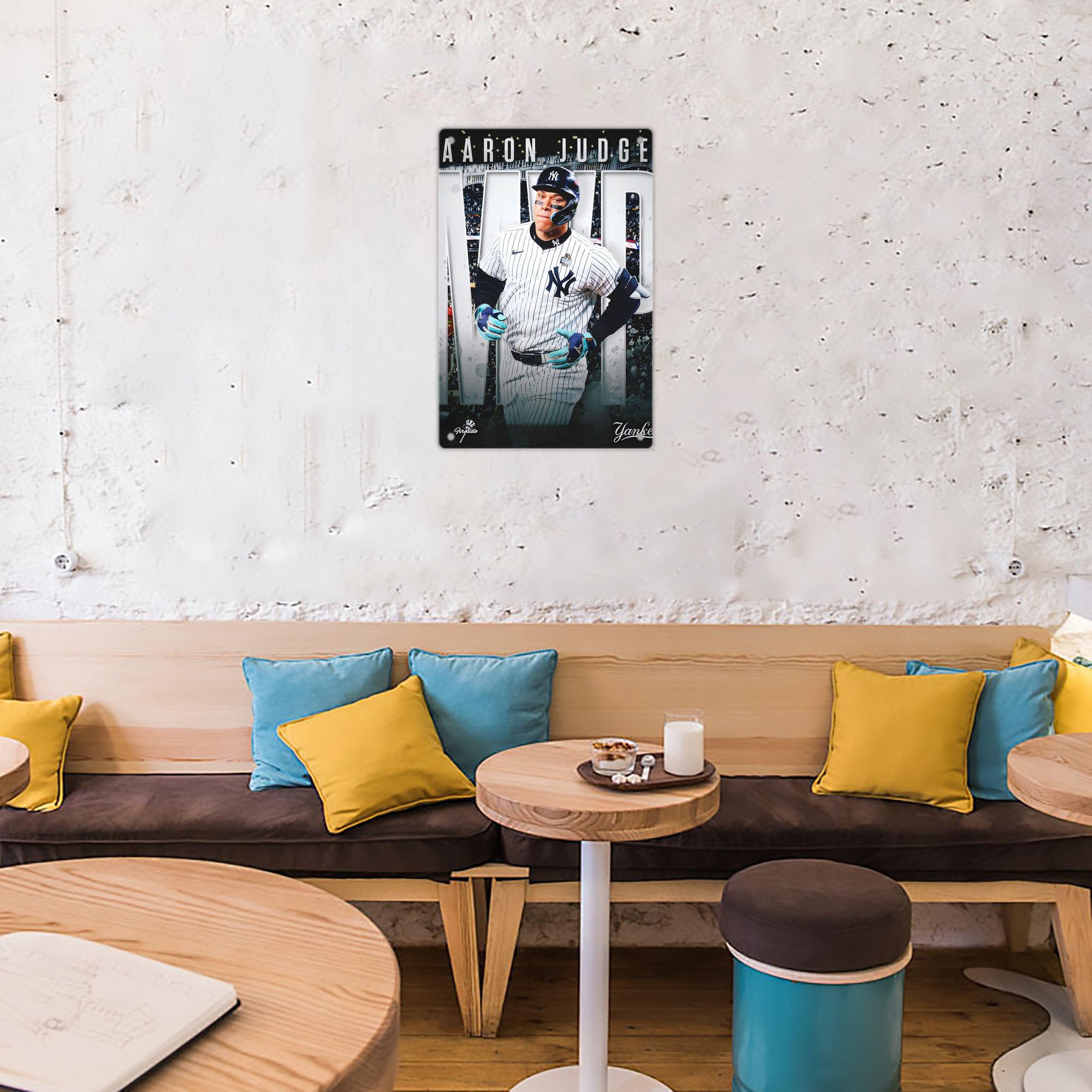 Aaron Judge MVP 8x12inch Vertical Aluminum Sign - Durable Fade-Resistant Indoor/Outdoor Safety & Information Plaque For Office, Hotel, Restaurant, Bar, Public Spaces