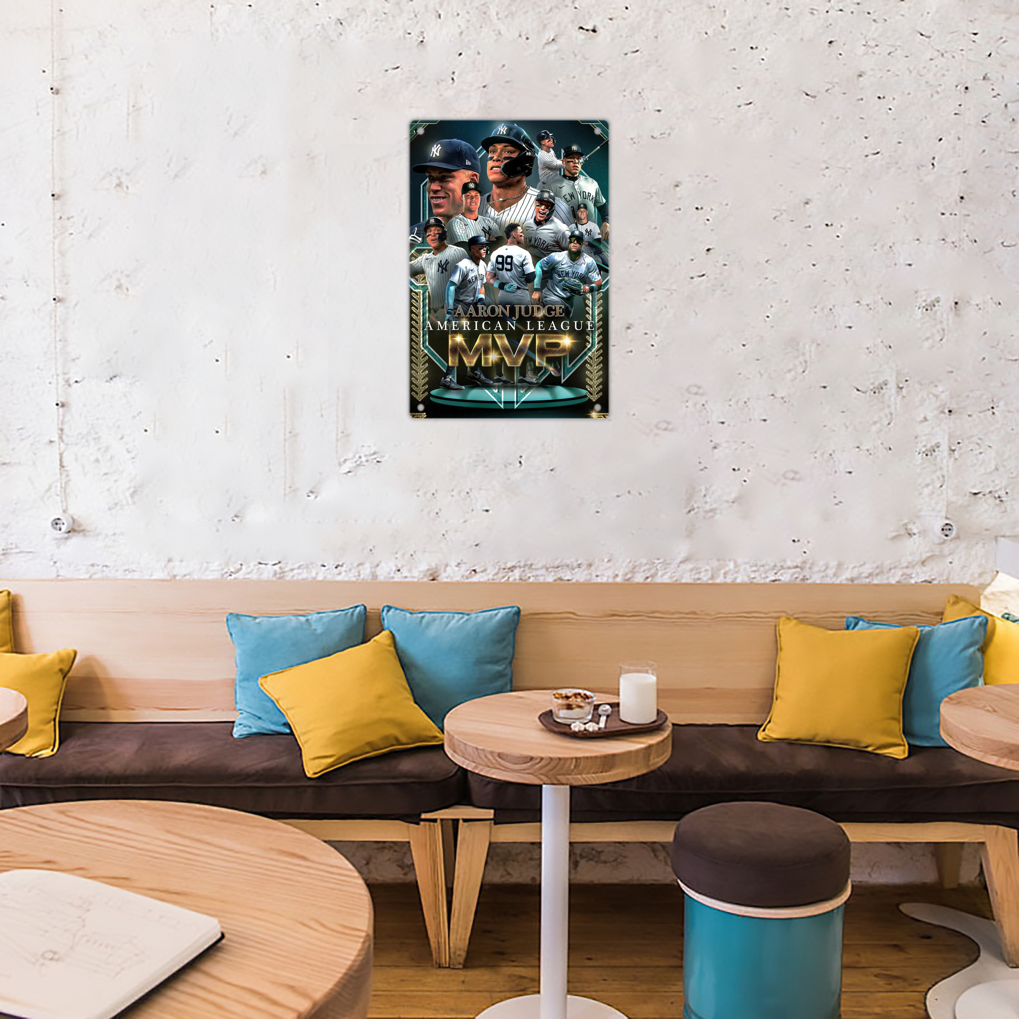 Aaron Judge MVP 8x12inch Vertical Aluminum Sign - Durable Fade-Resistant Indoor/Outdoor Safety & Information Plaque For Office, Hotel, Restaurant, Bar, Public Spaces