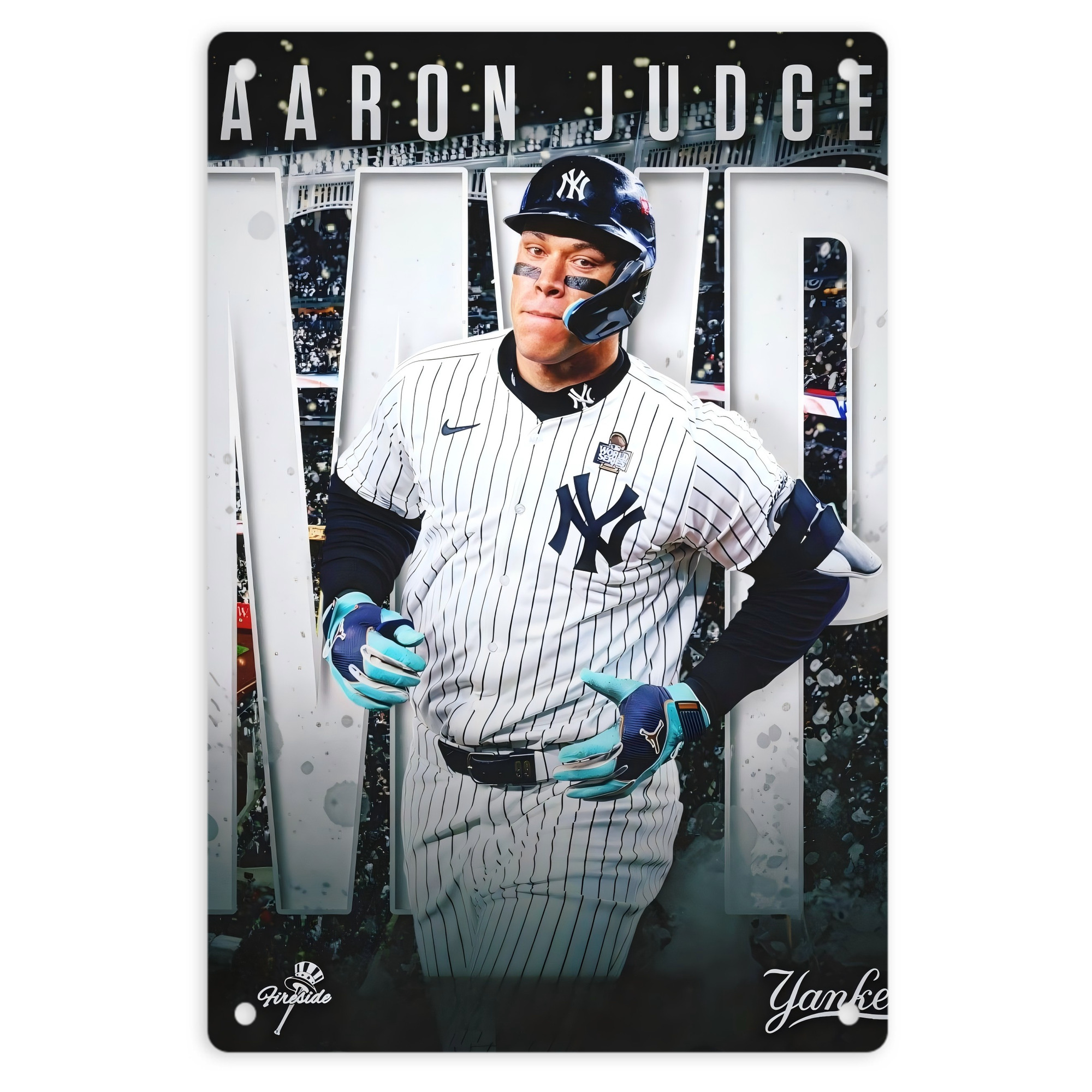 Aaron Judge MVP 8x12inch Vertical Aluminum Sign - Durable Fade-Resistant Indoor/Outdoor Safety & Information Plaque For Office, Hotel, Restaurant, Bar, Public Spaces