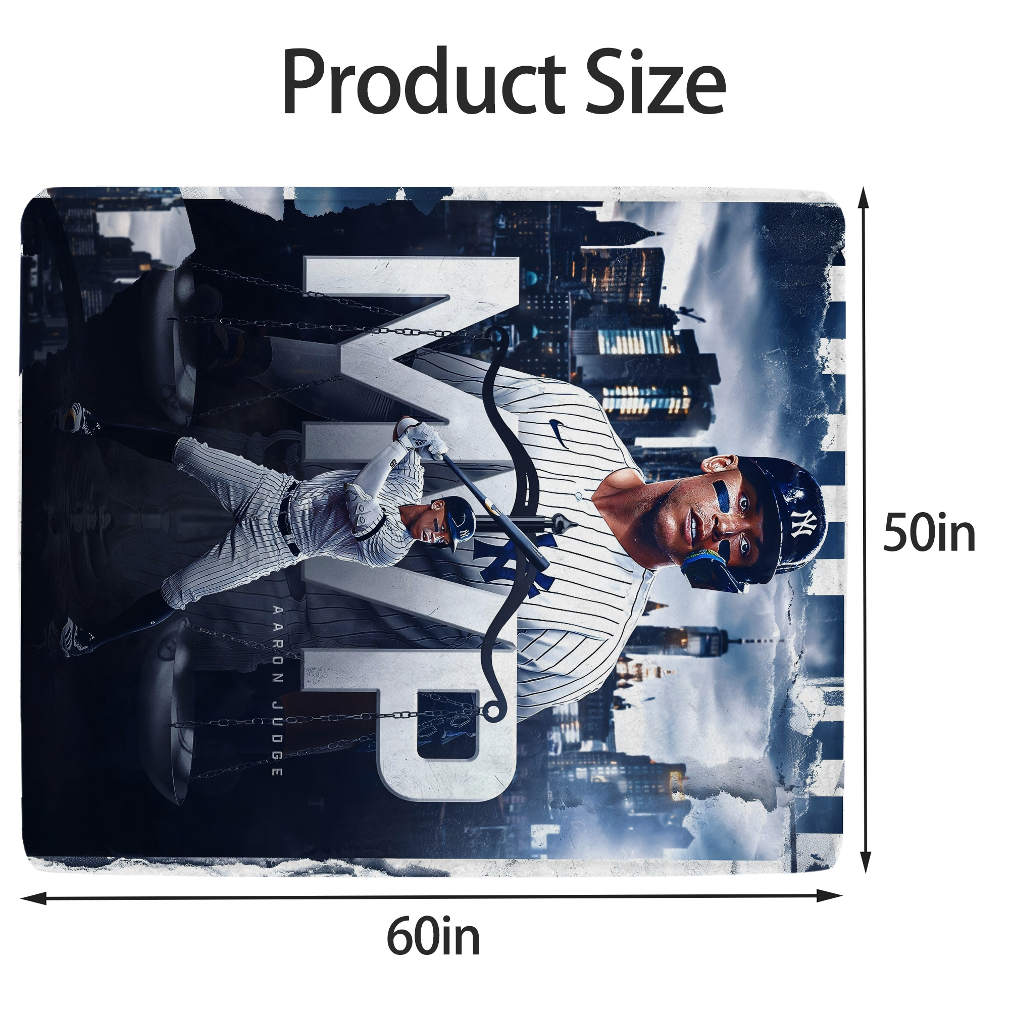 Aaron Judge MVP Soft Fleece Throw Blanket 50 X 60 Inch – Super Soft, Lightweight, And Durable – Perfect For Sofa, Bed, Camping, And More – Ideal Gift For Family And Friends