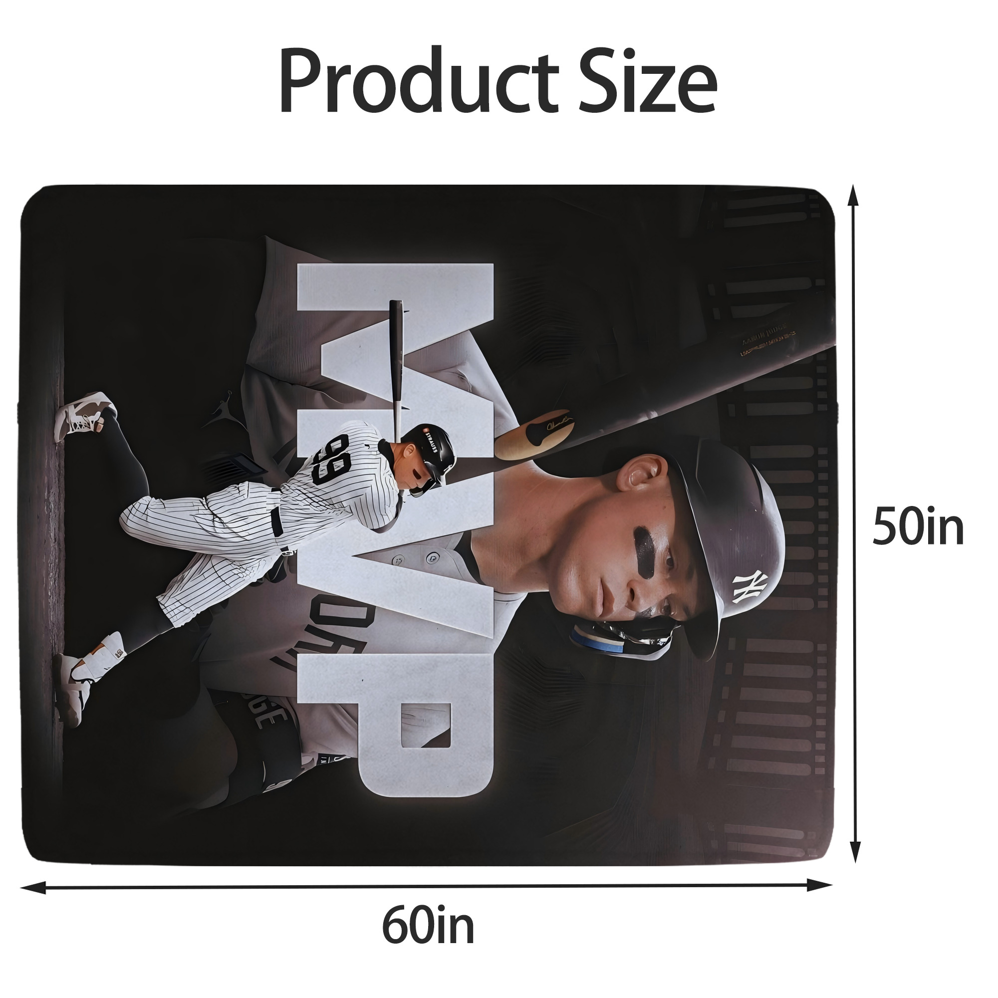 Aaron Judge MVP Soft Fleece Throw Blanket 50 X 60 Inch – Super Soft, Lightweight, And Durable – Perfect For Sofa, Bed, Camping, And More – Ideal Gift For Family And Friends