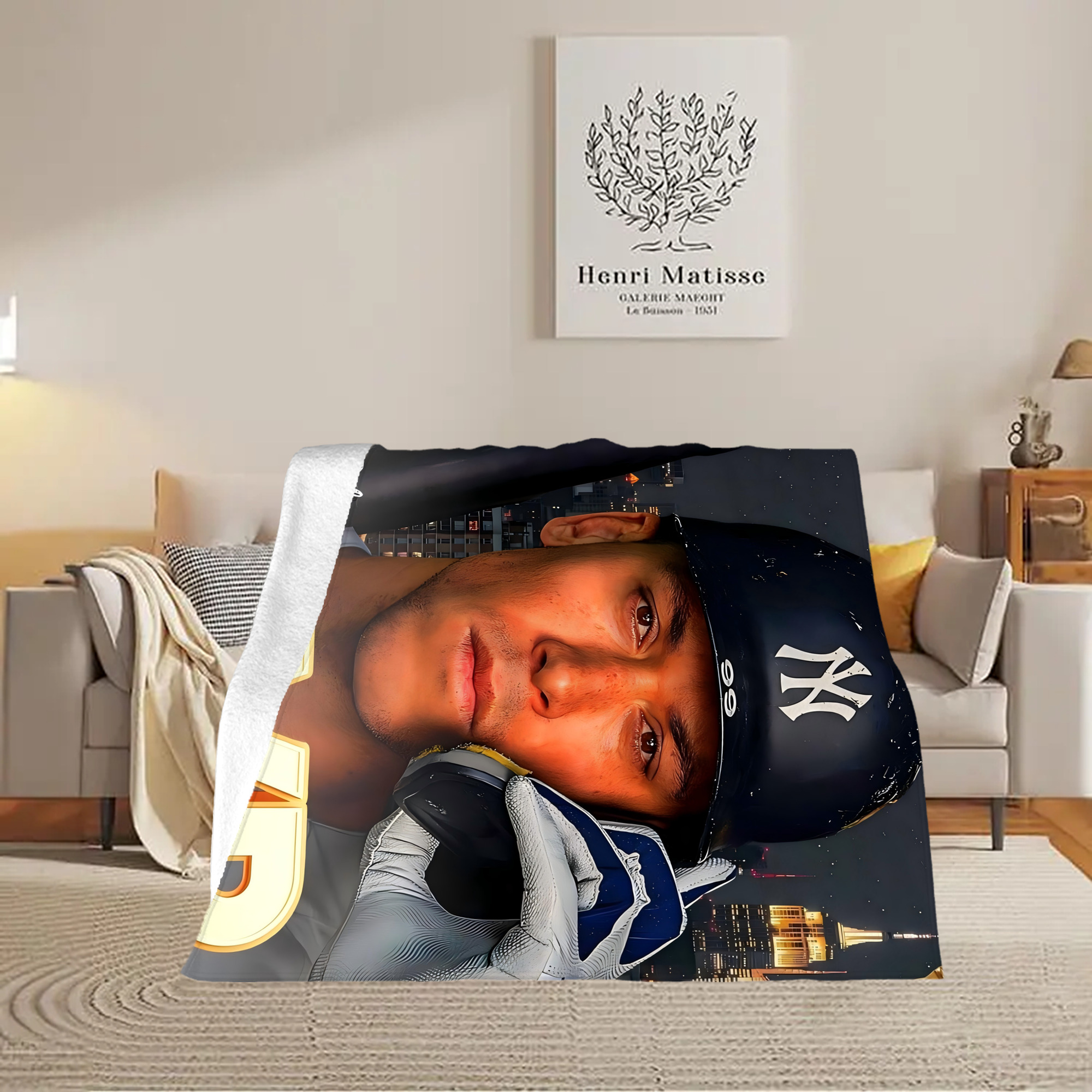 Aaron Judge MVP Soft Fleece Throw Blanket 50 X 60 Inch – Super Soft, Lightweight, And Durable – Perfect For Sofa, Bed, Camping, And More – Ideal Gift For Family And Friends