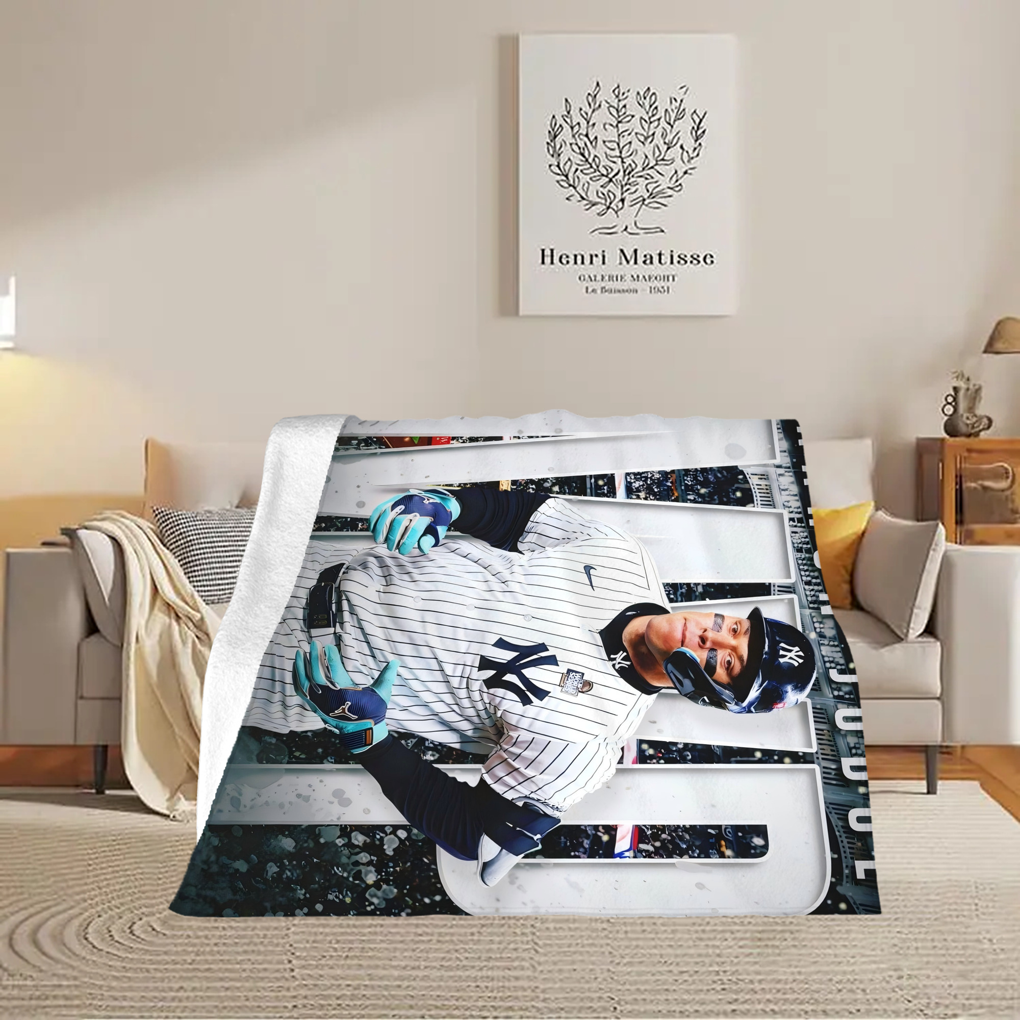 Aaron Judge MVP Soft Fleece Throw Blanket 50 X 60 Inch – Super Soft, Lightweight, And Durable – Perfect For Sofa, Bed, Camping, And More – Ideal Gift For Family And Friends