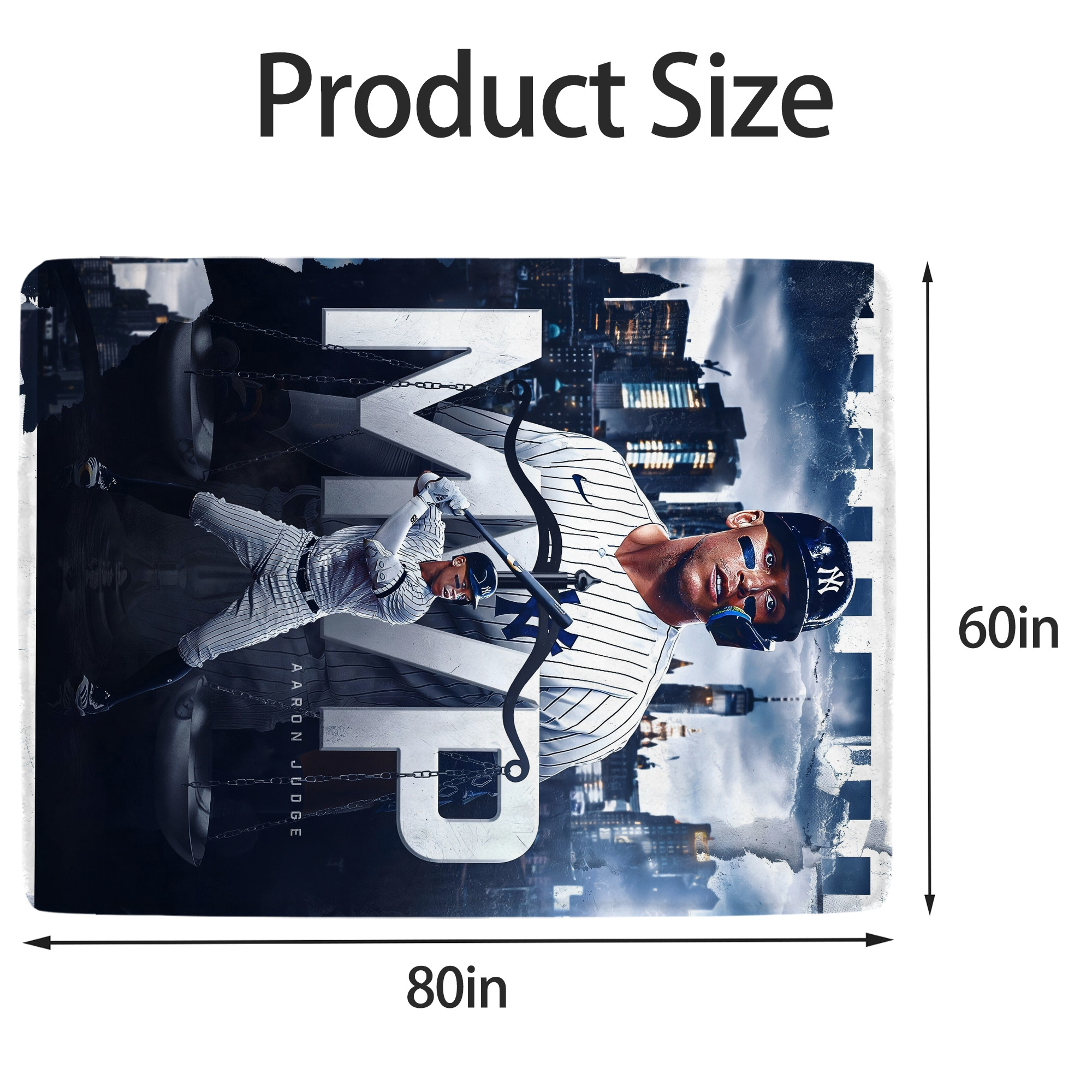 Aaron Judge MVP Soft Fleece Throw Blanket 60 X 80 Inch – Super Soft, Lightweight, And Durable – Perfect For Sofa, Bed, Camping, And More – Ideal Gift For Family And Friends
