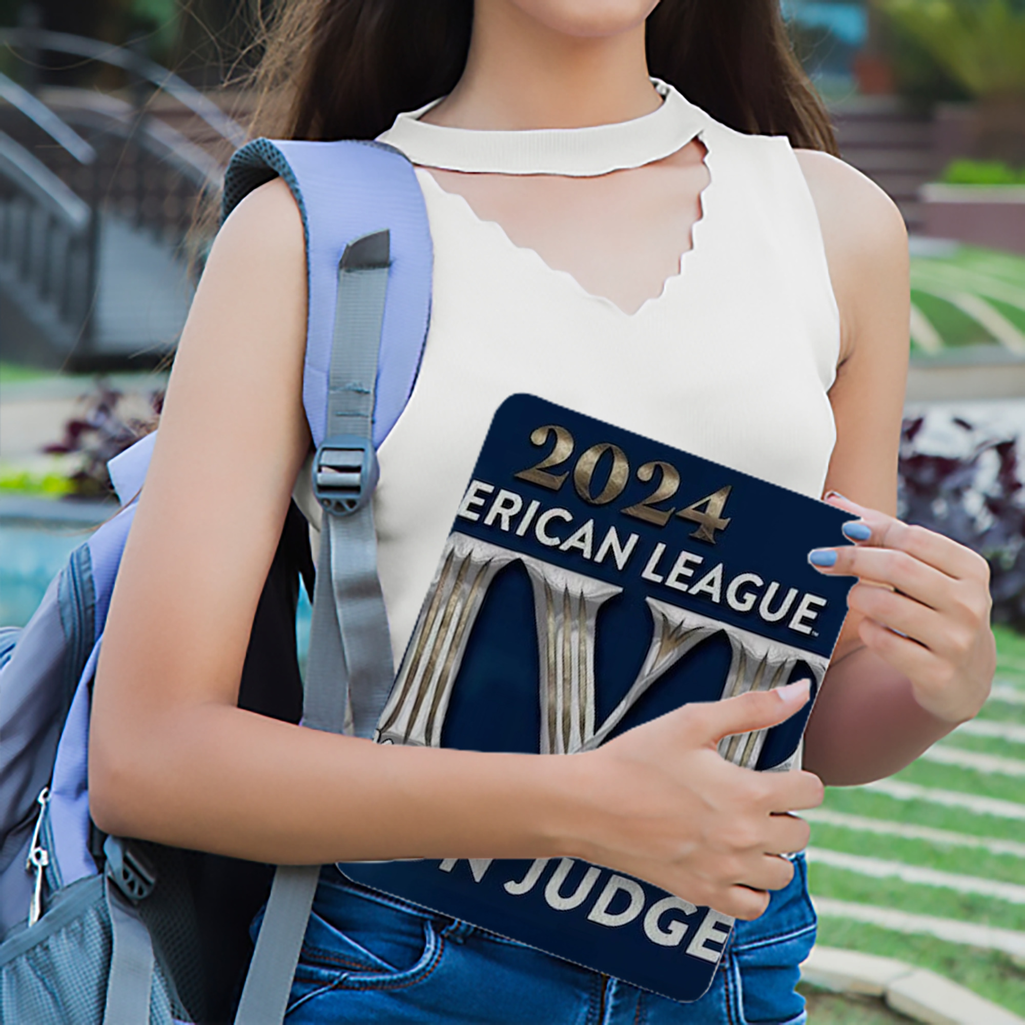 Aaron Judge MVP IPad Case Without Pencil Slot – Book-Style Cover With PU Leather & TPU – Slim, Durable, Scratch-Resistant, Full Protection & Easy Access