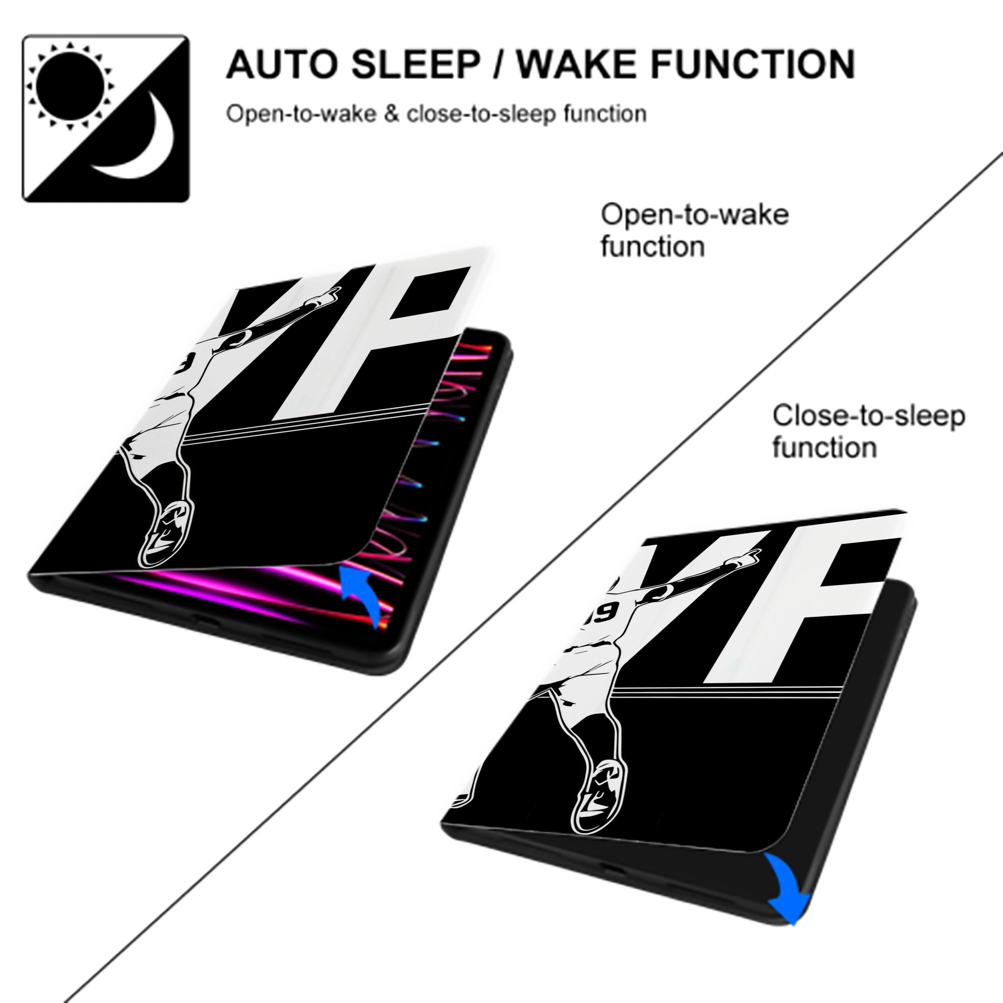 Aaron Judge MVP IPad Case Without Pencil Slot – Book-Style Cover With PU Leather & TPU – Slim, Durable, Scratch-Resistant, Full Protection & Easy Access