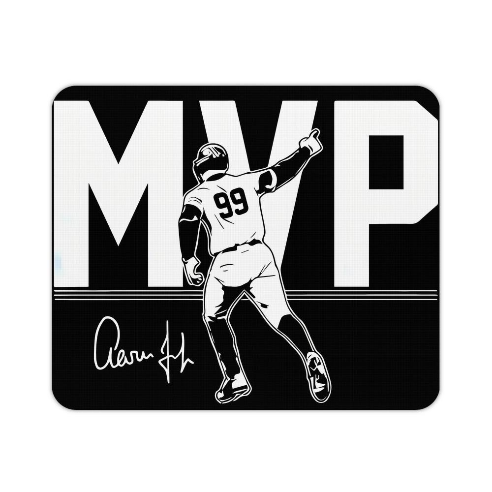 Aaron Judge MVP Durable Rubber Mouse Pad With Stitched Edges, Waterproof, Non-Slip Surface, Ultra-Thin Design For Gaming, Office