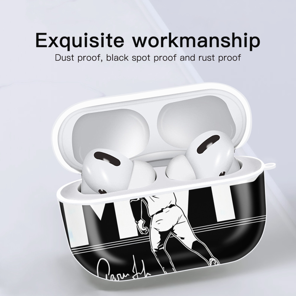 Aaron Judge MVP AirPods Pro Hard Case White With Keychain, Durable Flexible PC, Precise Cutouts, Anti-Fingerprint, Yellowing & Scratch Resistant, Full Protection, Washable