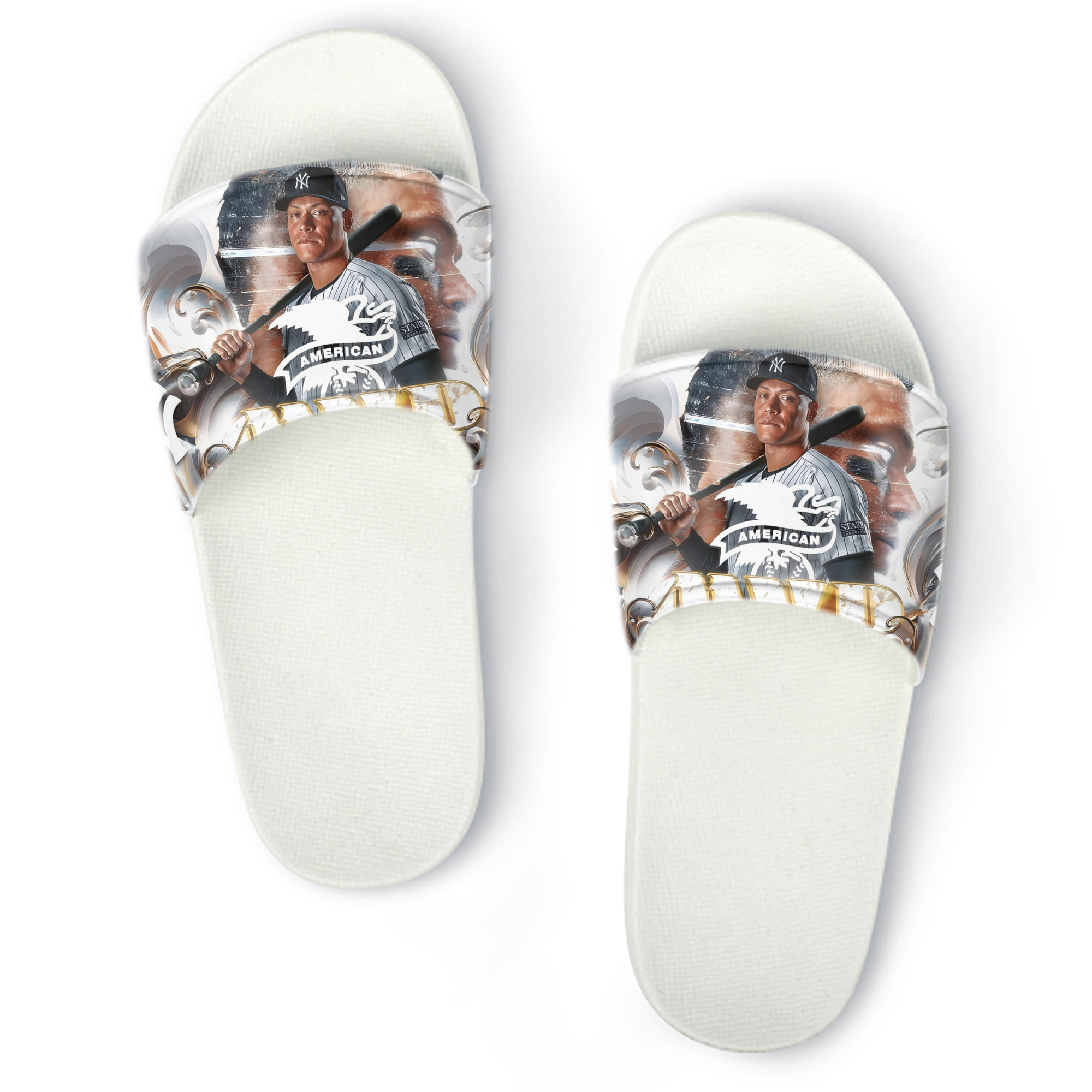 Aaron Judge MVP PVC Home Slippers For Men & Women – Durable, Comfortable, Waterproof, Non-Slip, Stylish Casual Indoor & Outdoor Sandals