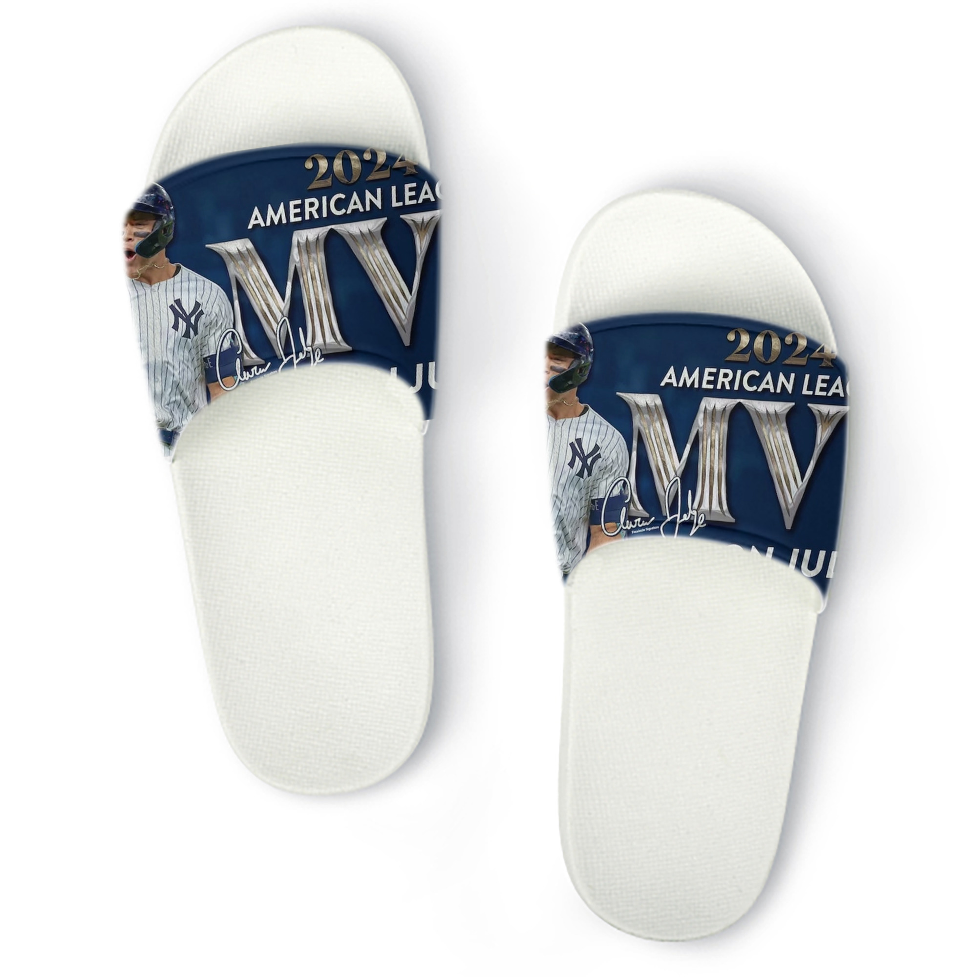 Aaron Judge MVP PVC Home Slippers For Men & Women – Durable, Comfortable, Waterproof, Non-Slip, Stylish Casual Indoor & Outdoor Sandals