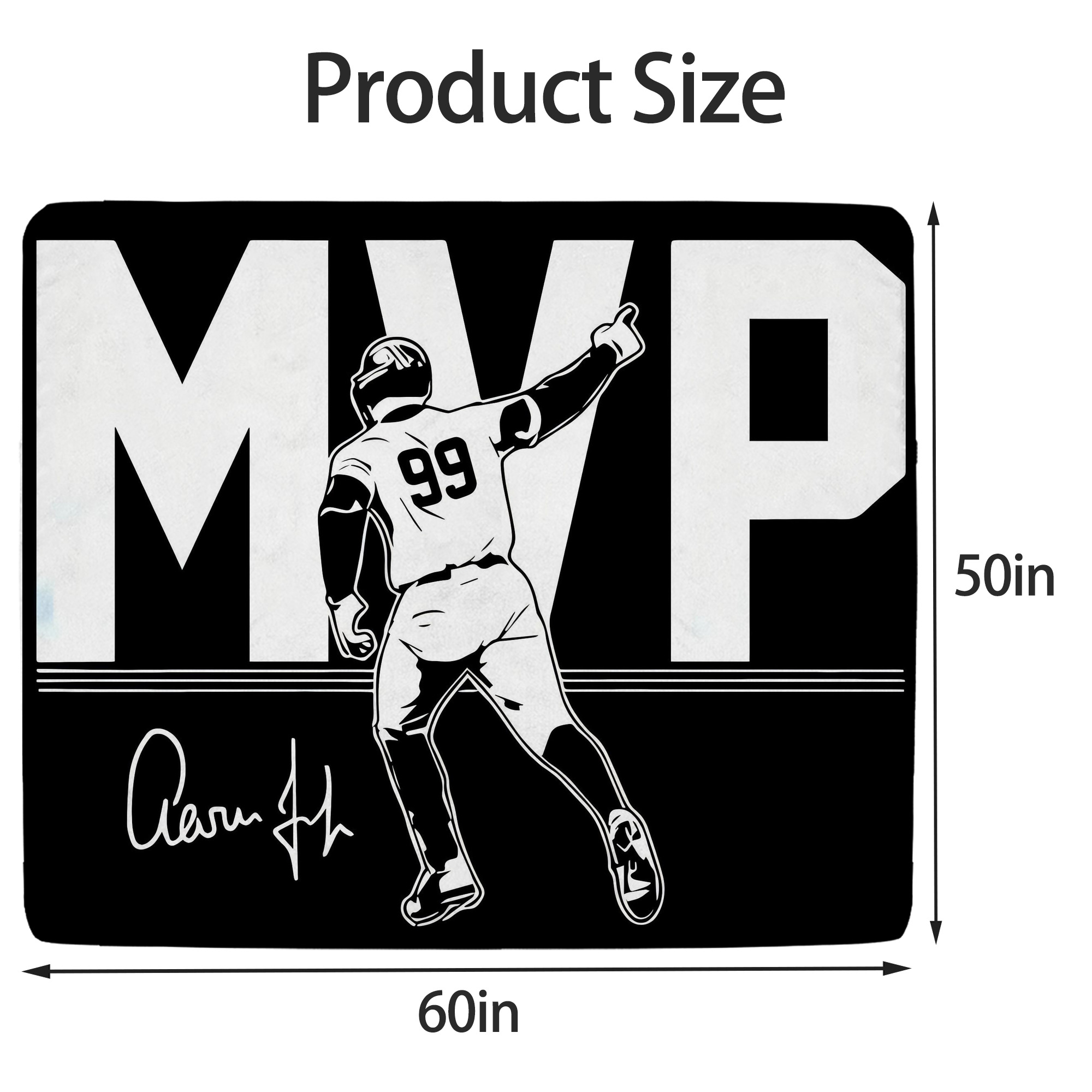 Aaron Judge MVP Soft Fleece Throw Blanket 50 X 60 Inch – Super Soft, Lightweight, And Durable – Perfect For Sofa, Bed, Camping, And More – Ideal Gift For Family And Friends