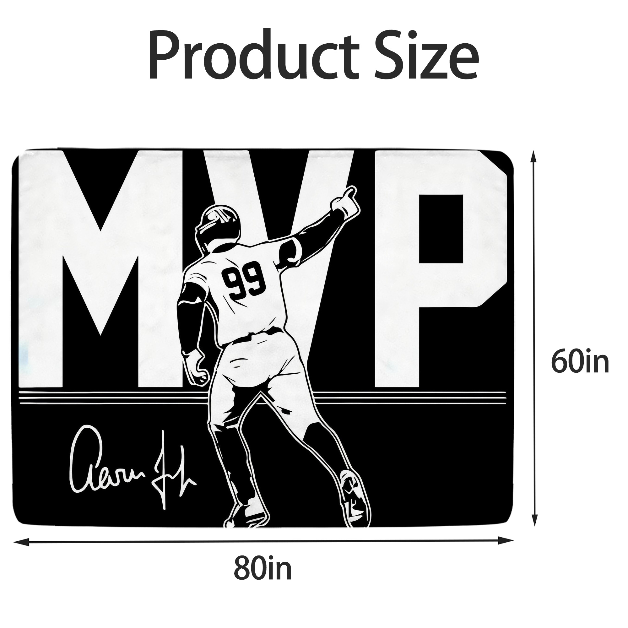 Aaron Judge MVP Soft Fleece Throw Blanket 60 X 80 Inch – Super Soft, Lightweight, And Durable – Perfect For Sofa, Bed, Camping, And More – Ideal Gift For Family And Friends