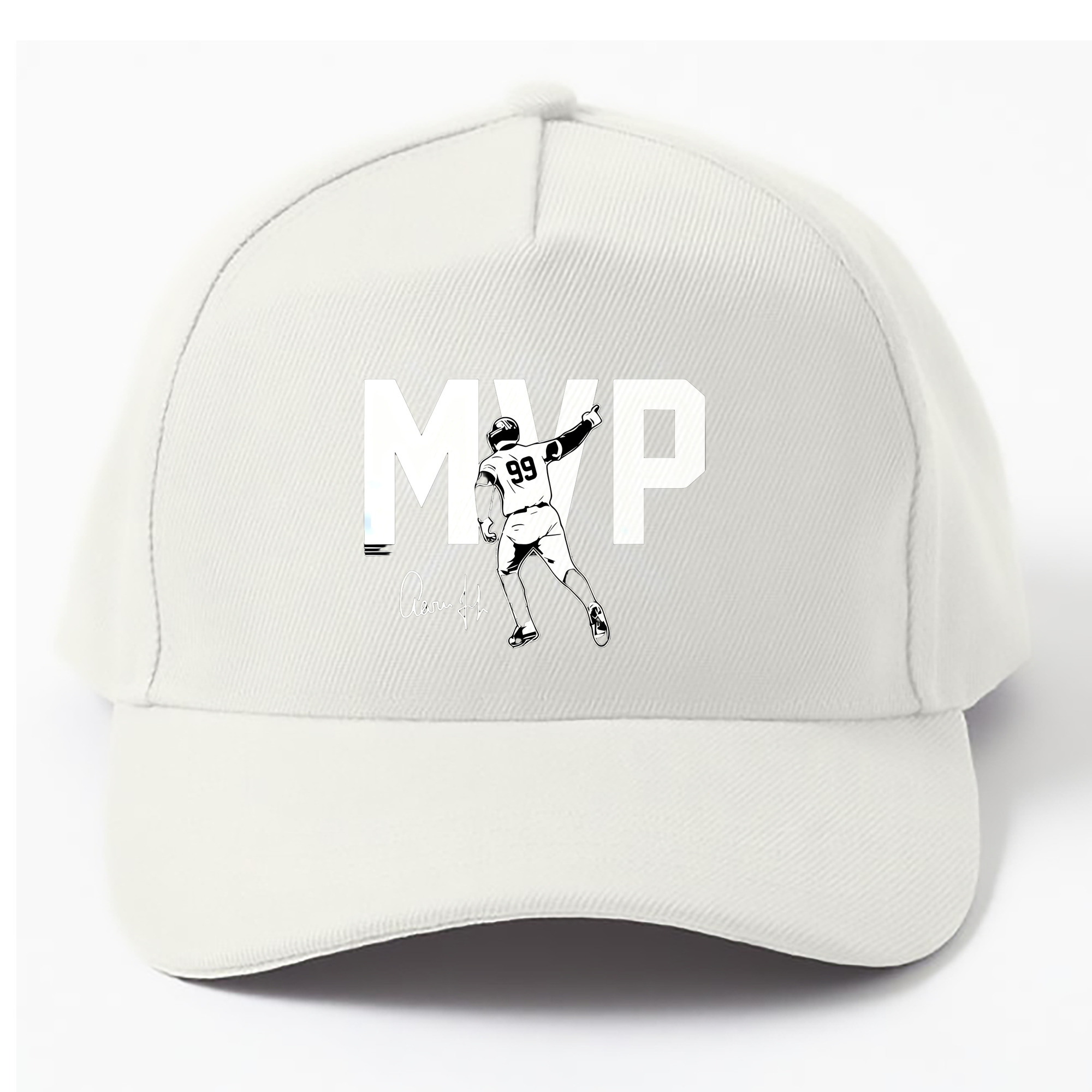 Aaron Judge MVP 100% Cotton Baseball Cap – Heat Transfer Print – Comfortable, Durable, Perfect For Sports & Everyday Wear