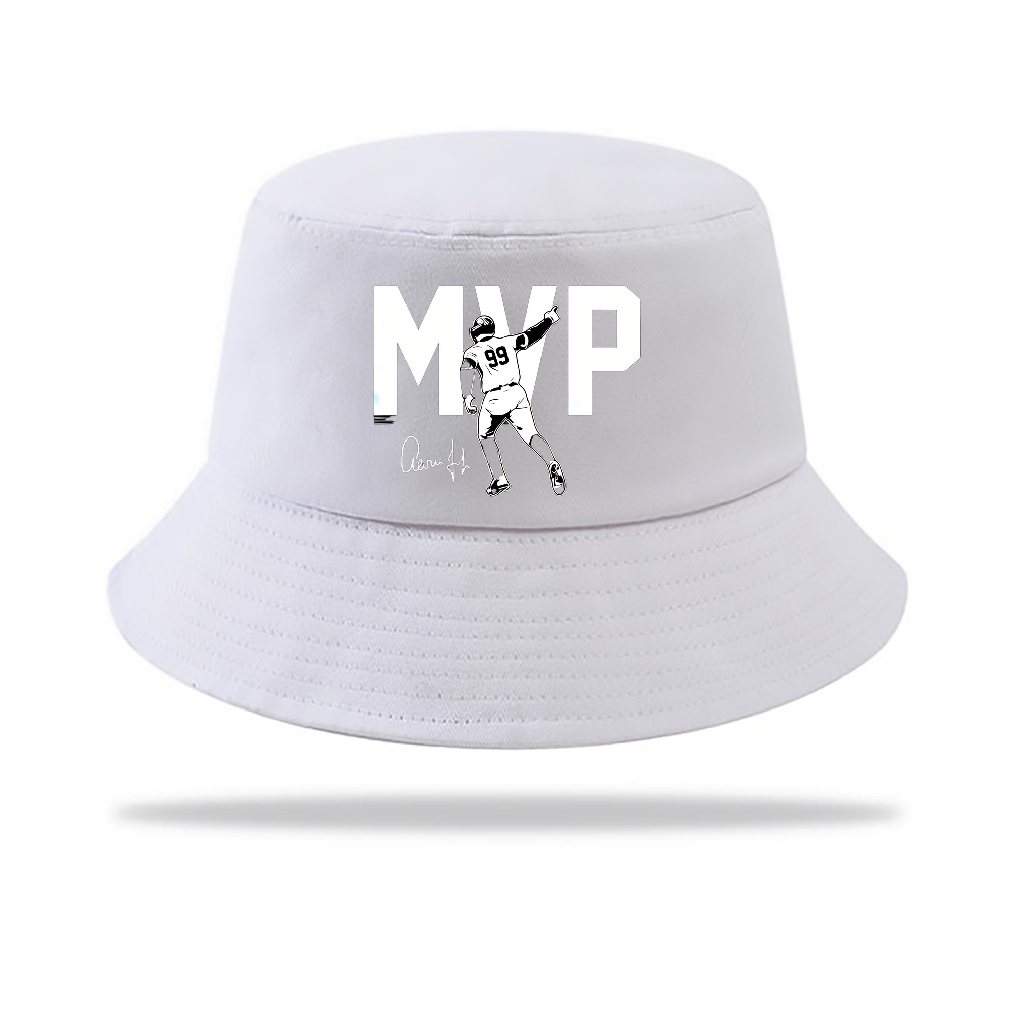 Aaron Judge MVP Outdoor Sun Protection Bucket Hat – Lightweight Breathable Knit & Woven Fabric – Ergonomic Wide Brim, Sweat-Absorbent, Stylish & Comfortable For Sports And Everyday Wear