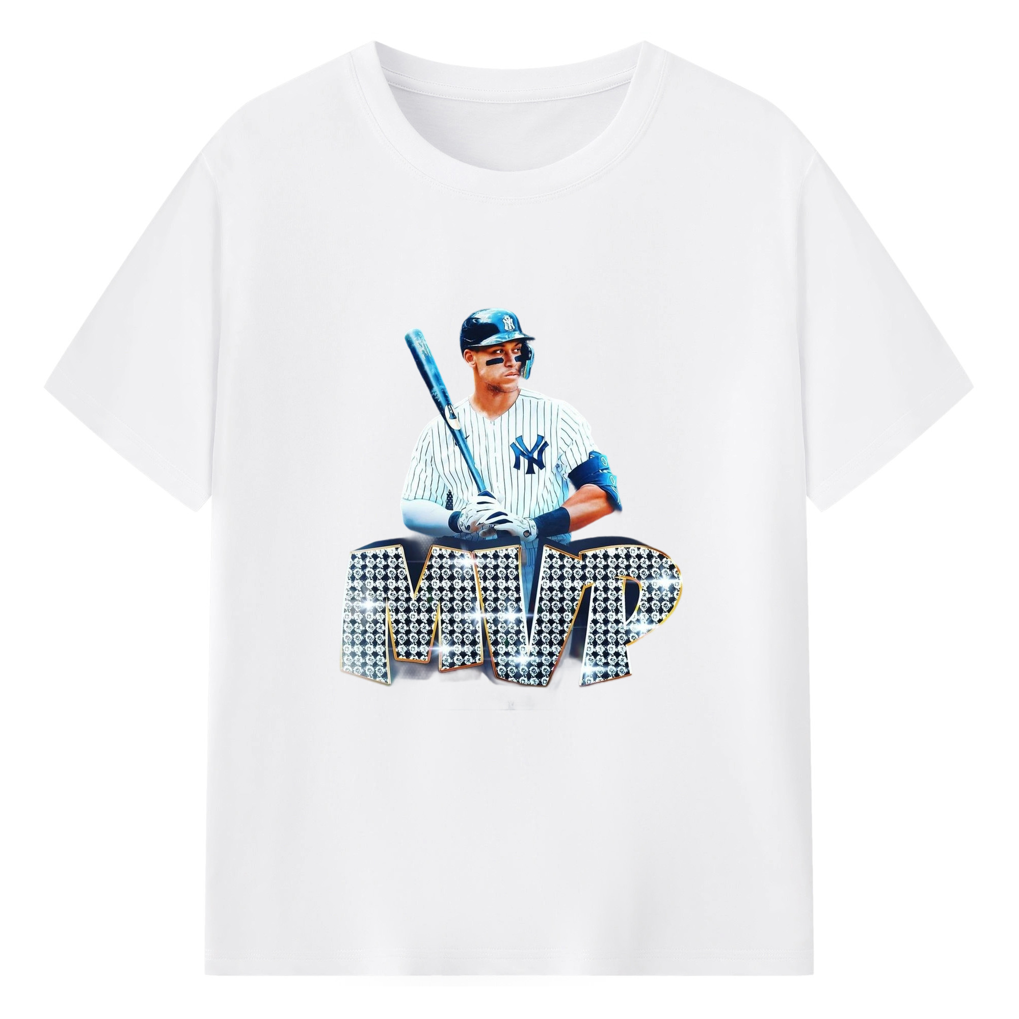Aaron Judge MVP Combed Cotton T-Shirt 180g With Front Heat Transfer Print – Soft, Lightweight, Fitted Design – Stylish Casual Wear For Sports & Everyday Use