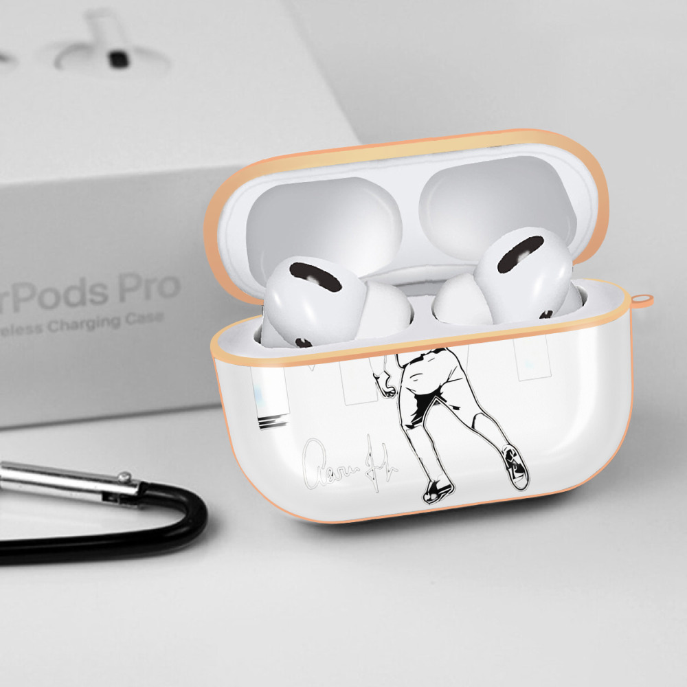 Aaron Judge MVP AirPods Pro Protective Case Rose Gold, Flexible PC Material, Precise Fit, Anti-Slip Cover, Full Protection, Fingerprint Resistant, Washable With Keychain