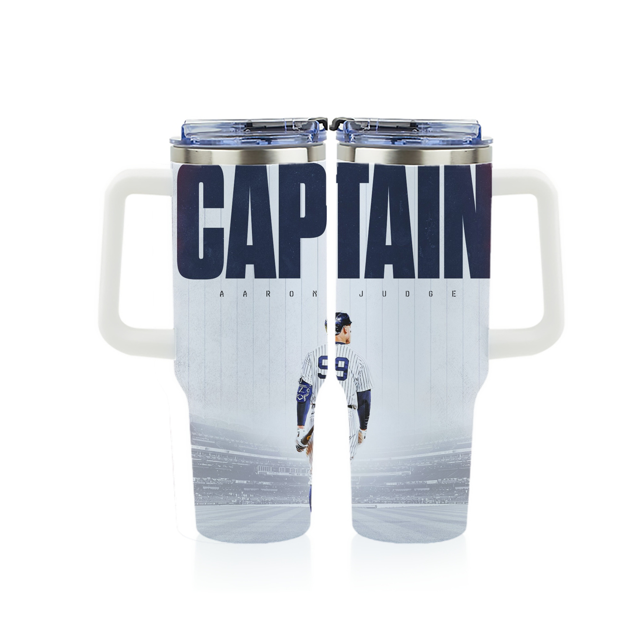 Aaron Judge Yankees Captain 40oz Full Wrap Car Tumbler – Durable Stainless Steel Travel Mug With Vibrant UV Print – Double Wall Insulated, Fits Most Car Cup Holders