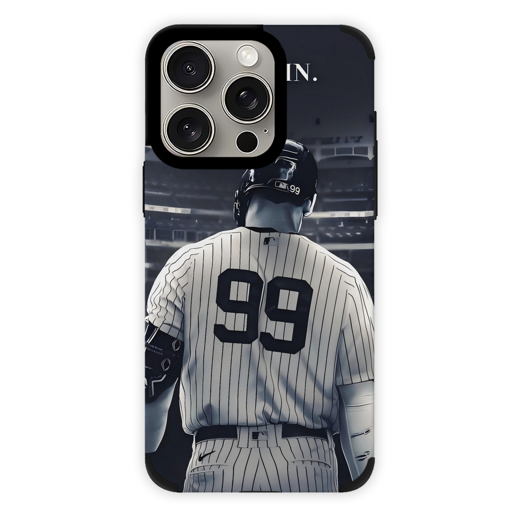Aaron Judge Yankees Captain IPhone 15 Pro Max PU Leather Case – Soft Lining, 360° Protection – Precise Fit, 3D Buttons, Easy Charging – Anti-Yellowing, Easy To Clean