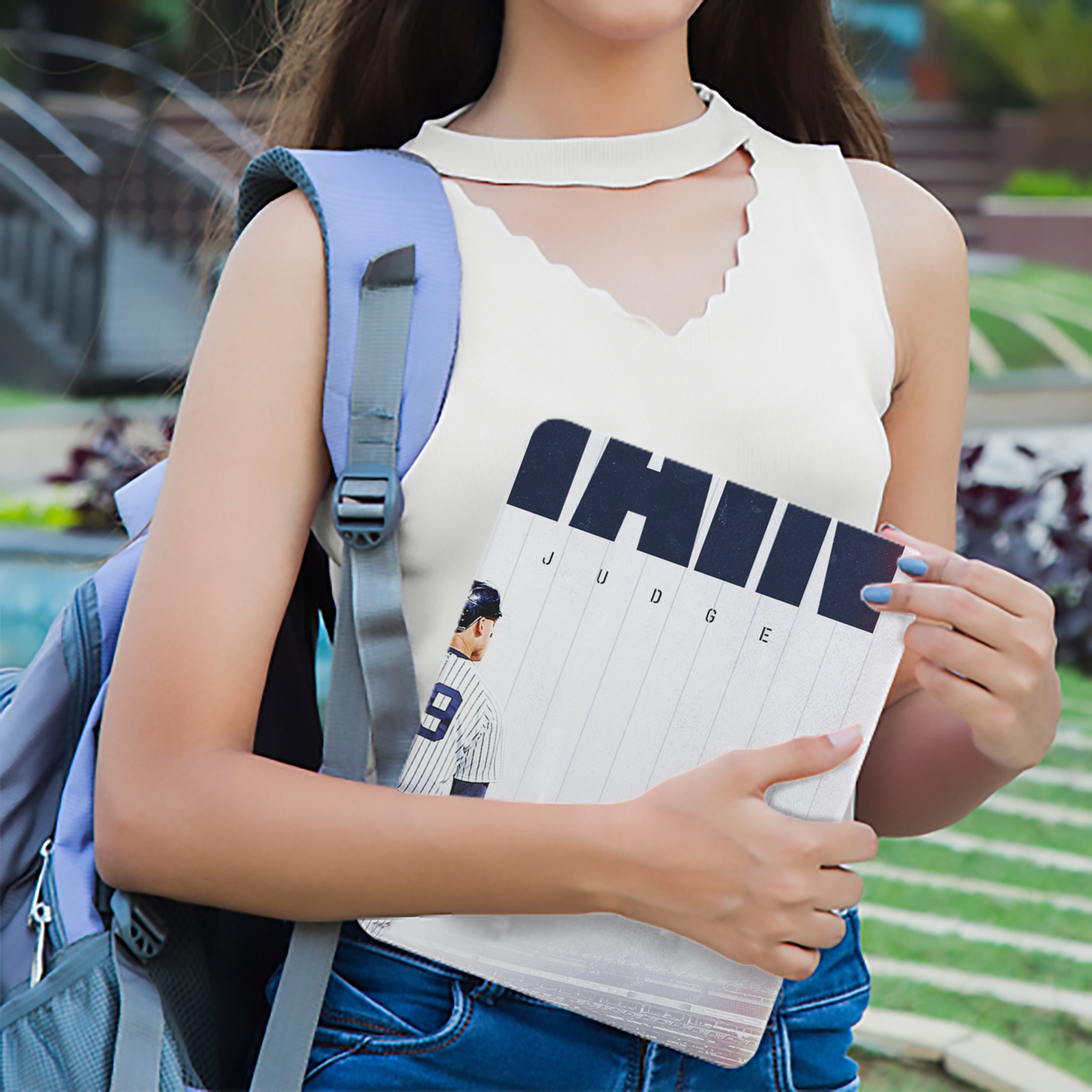 Aaron Judge Yankees Captain IPad Book-Style Case With Pencil Slot – Slim PU & TPU Cover – Full Protection, Precise Fit, Water & Scratch Resistant