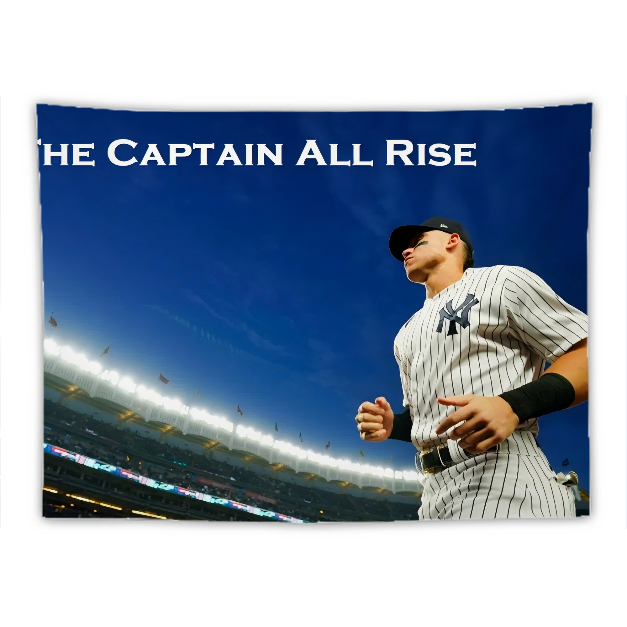 Aaron Judge Yankees Captain Wall Tapestry For Bedroom Aesthetic – Boho Style Polyester Fabric Wall Hanging With Hooks – 60 X 90 Inch Large Size, Lightweight, Durable, Easy To Hang