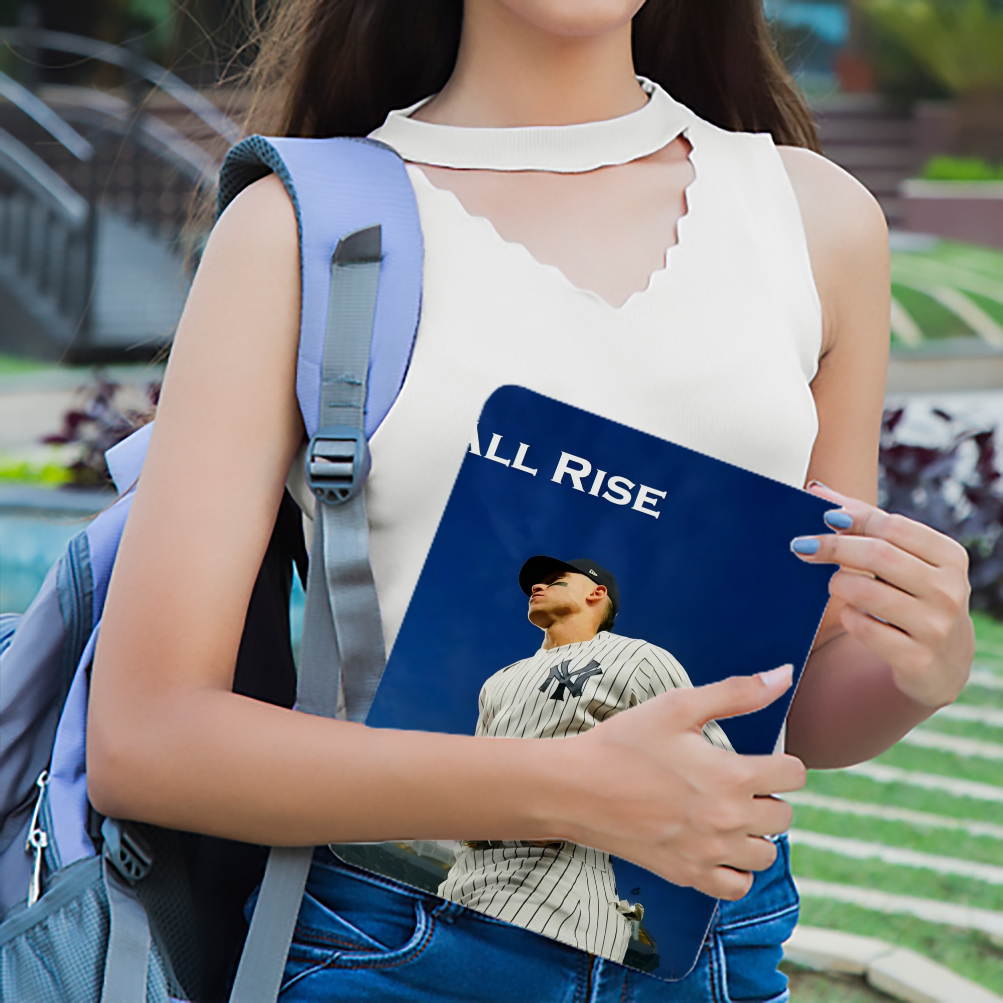 Aaron Judge Yankees Captain IPad Case Without Pencil Slot – Book-Style Cover With PU Leather & TPU – Slim, Durable, Scratch-Resistant, Full Protection & Easy Access