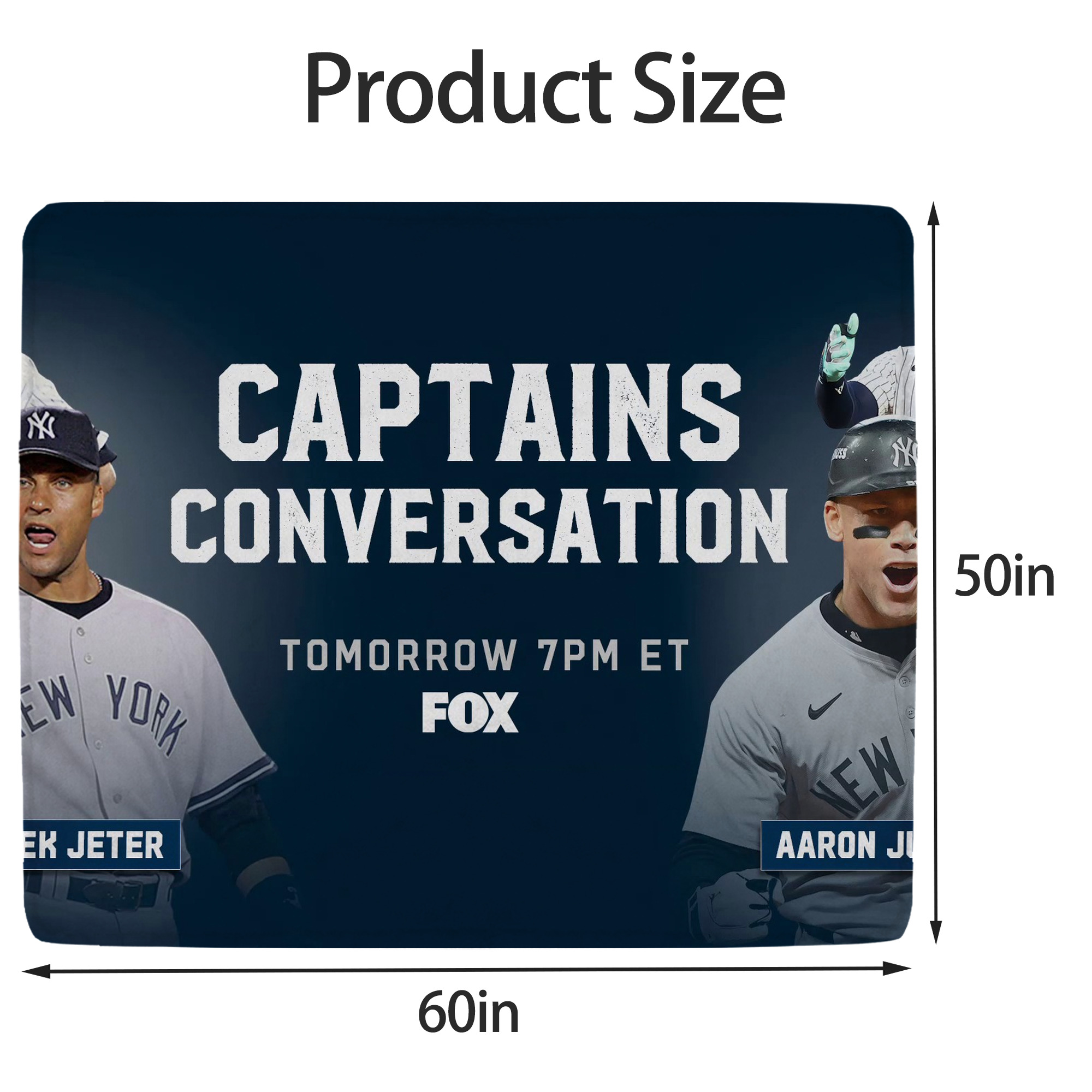Aaron Judge Yankees Captain Soft Fleece Throw Blanket 50 X 60 Inch – Super Soft, Lightweight, And Durable – Perfect For Sofa, Bed, Camping, And More – Ideal Gift For Family And Friends