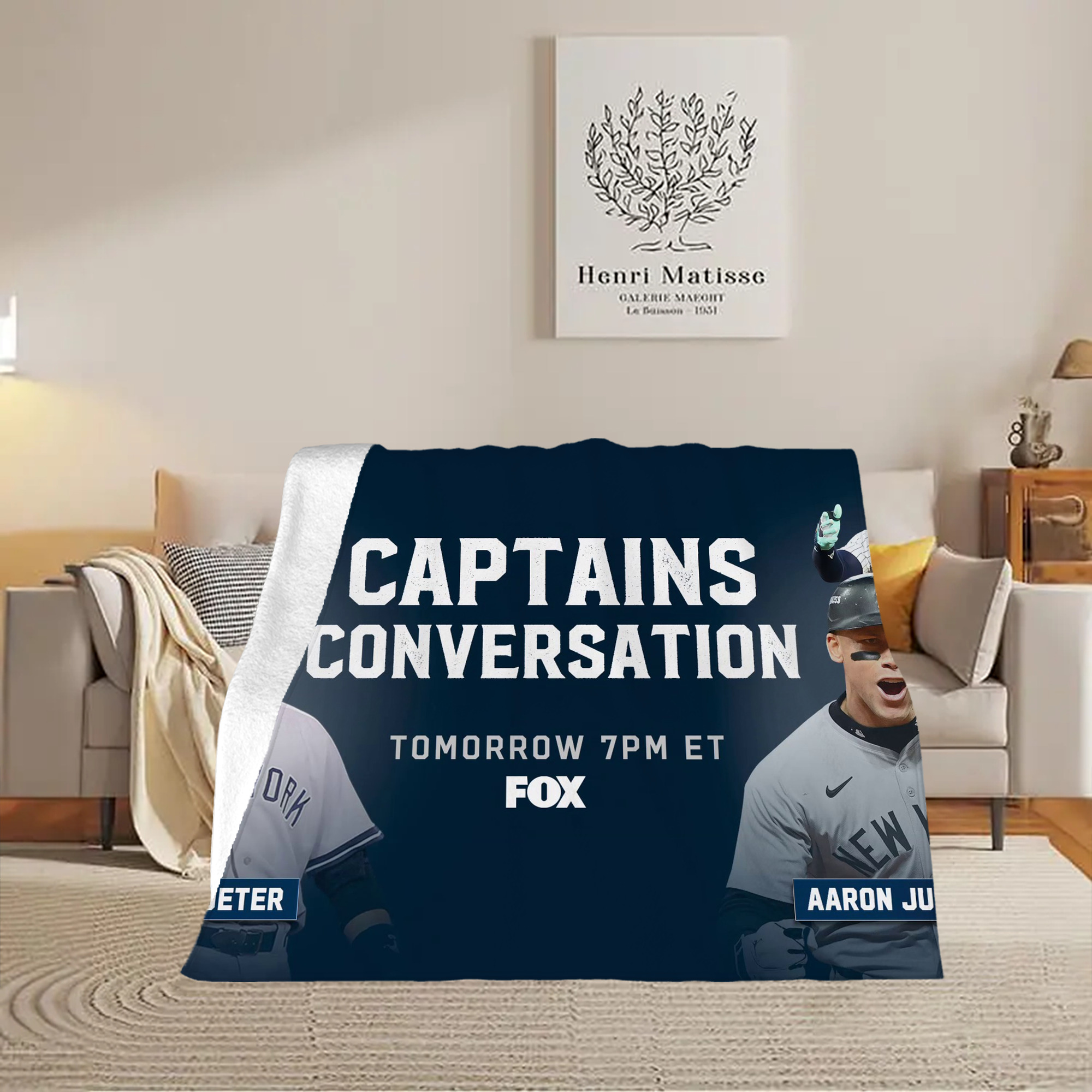 Aaron Judge Yankees Captain Soft Fleece Throw Blanket 50 X 60 Inch – Super Soft, Lightweight, And Durable – Perfect For Sofa, Bed, Camping, And More – Ideal Gift For Family And Friends