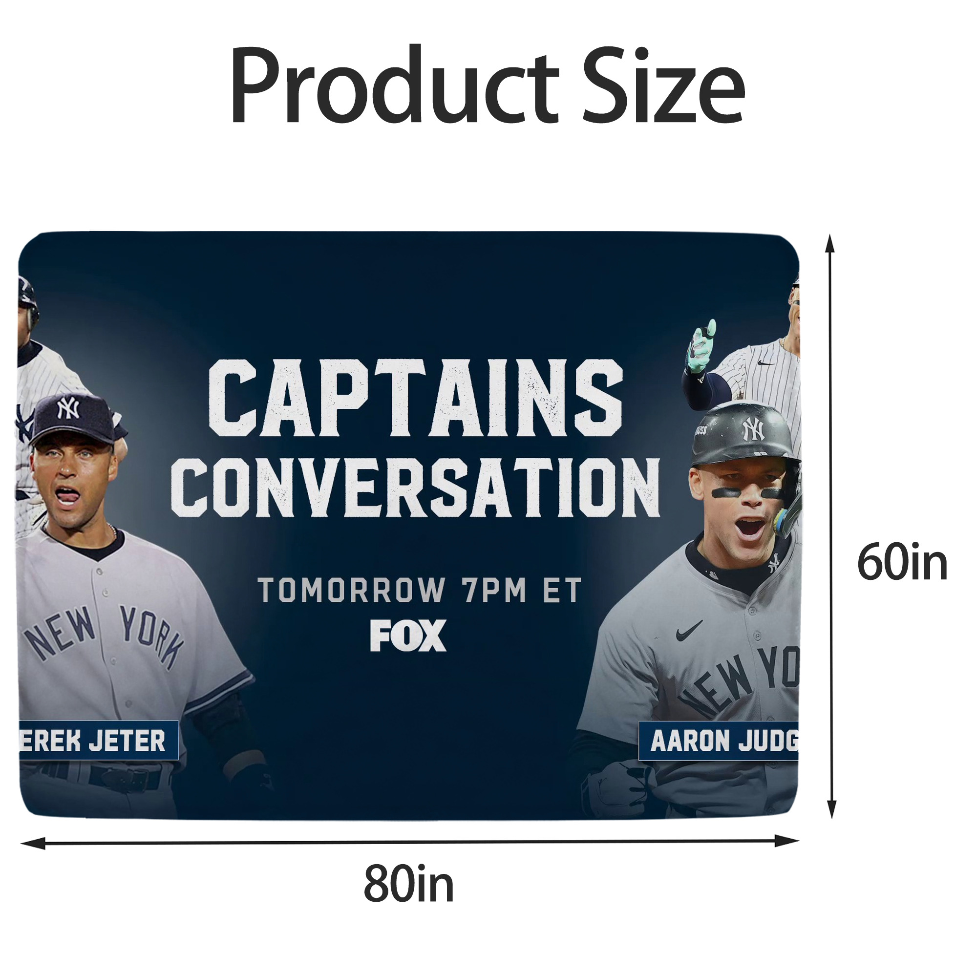 Aaron Judge Yankees Captain Soft Fleece Throw Blanket 60 X 80 Inch – Super Soft, Lightweight, And Durable – Perfect For Sofa, Bed, Camping, And More – Ideal Gift For Family And Friends