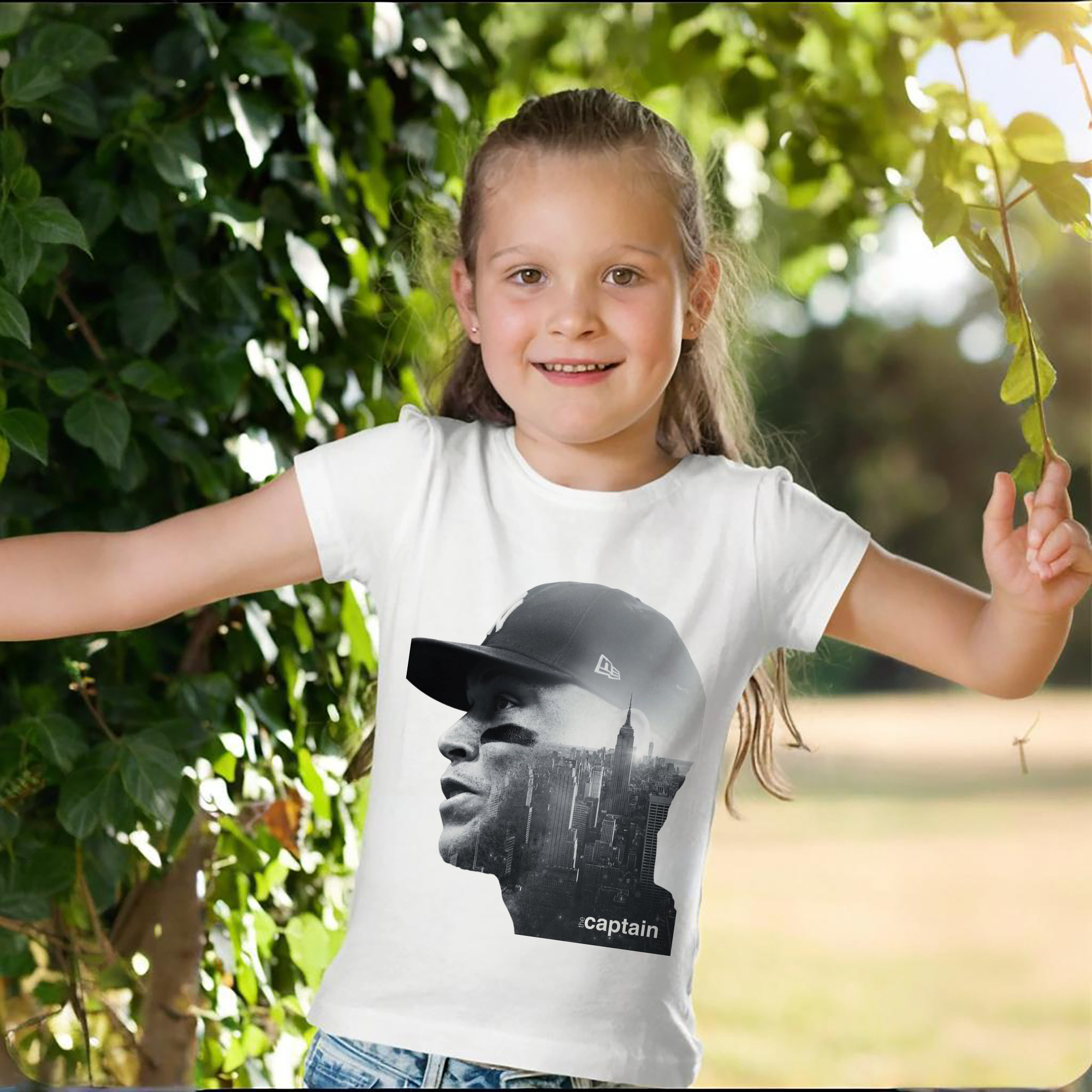 Aaron Judge Yankees Captain Combed Cotton Kids T-Shirt 180g With Front Heat Transfer Print – Soft, Lightweight, Side-Seamed Design – Stylish And Comfortable Casual Wear For Everyday Activities