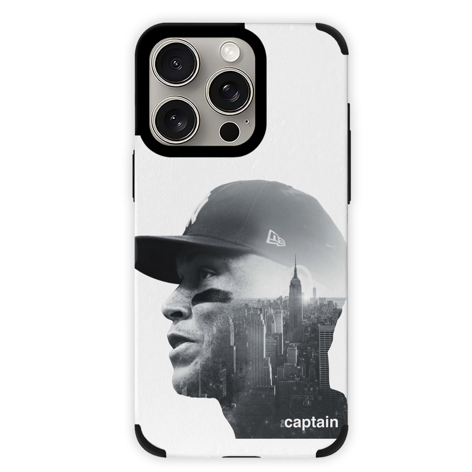 Aaron Judge Yankees Captain IPhone 15 Pro Max PU Leather Case – Soft Lining, 360° Protection – Precise Fit, 3D Buttons, Easy Charging – Anti-Yellowing, Easy To Clean