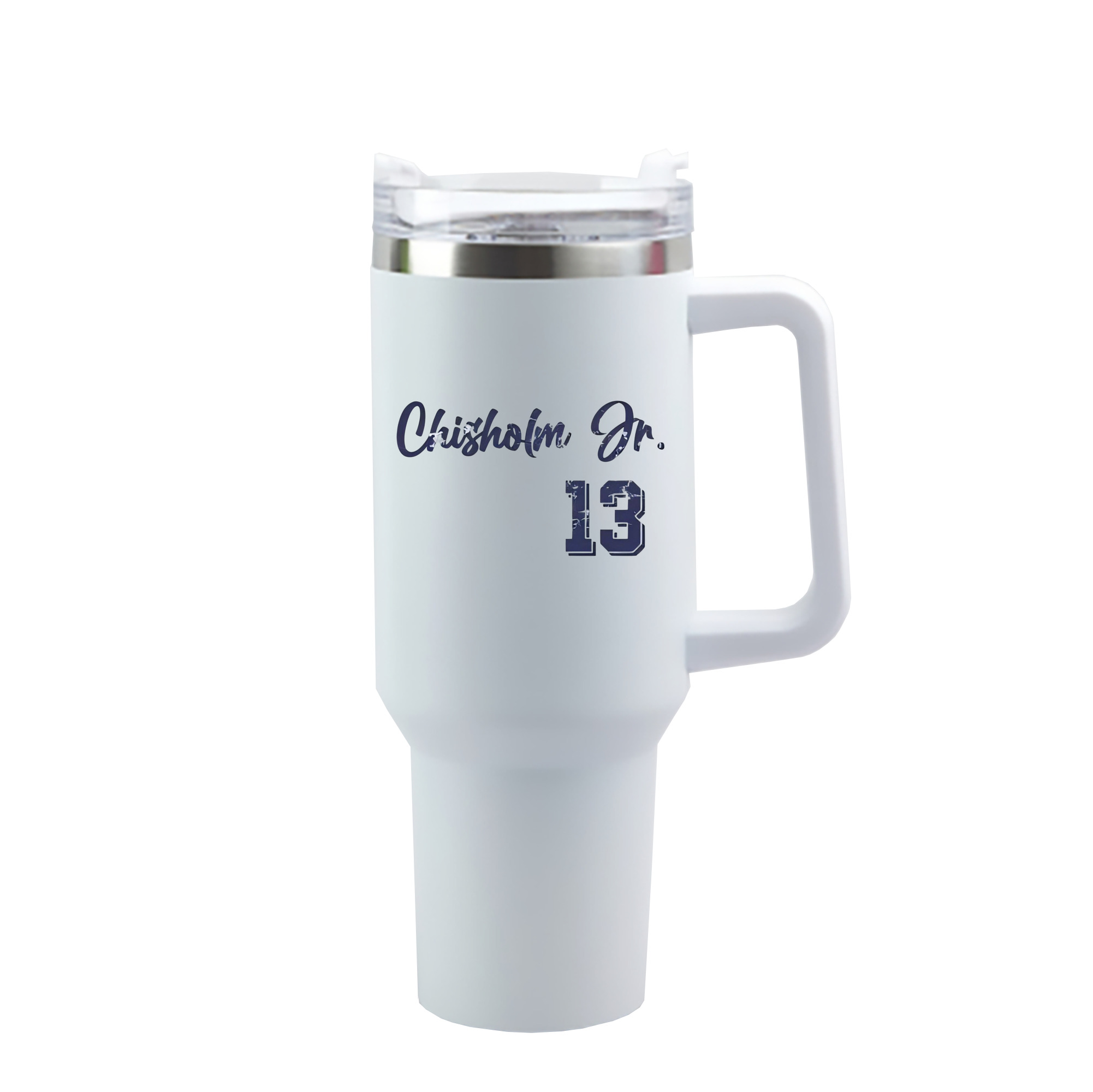 Jazz Chisholm Jr. 29 40oz Handle Car Cup With Crystal Sticker Design – Durable Stainless Steel Travel Mug With Reusable Straw – Double Wall Insulated