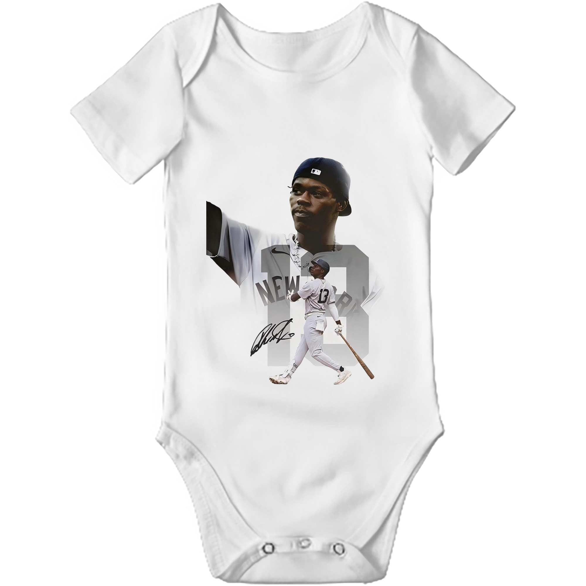 Jazz Chisholm Jr. 15 Baby Short Sleeve Romper – 100% Cotton Soft & Breathable Digital Print Onesie With Easy Snap Closure And Envelope Shoulder – Comfortable For Daily Wear & Travel