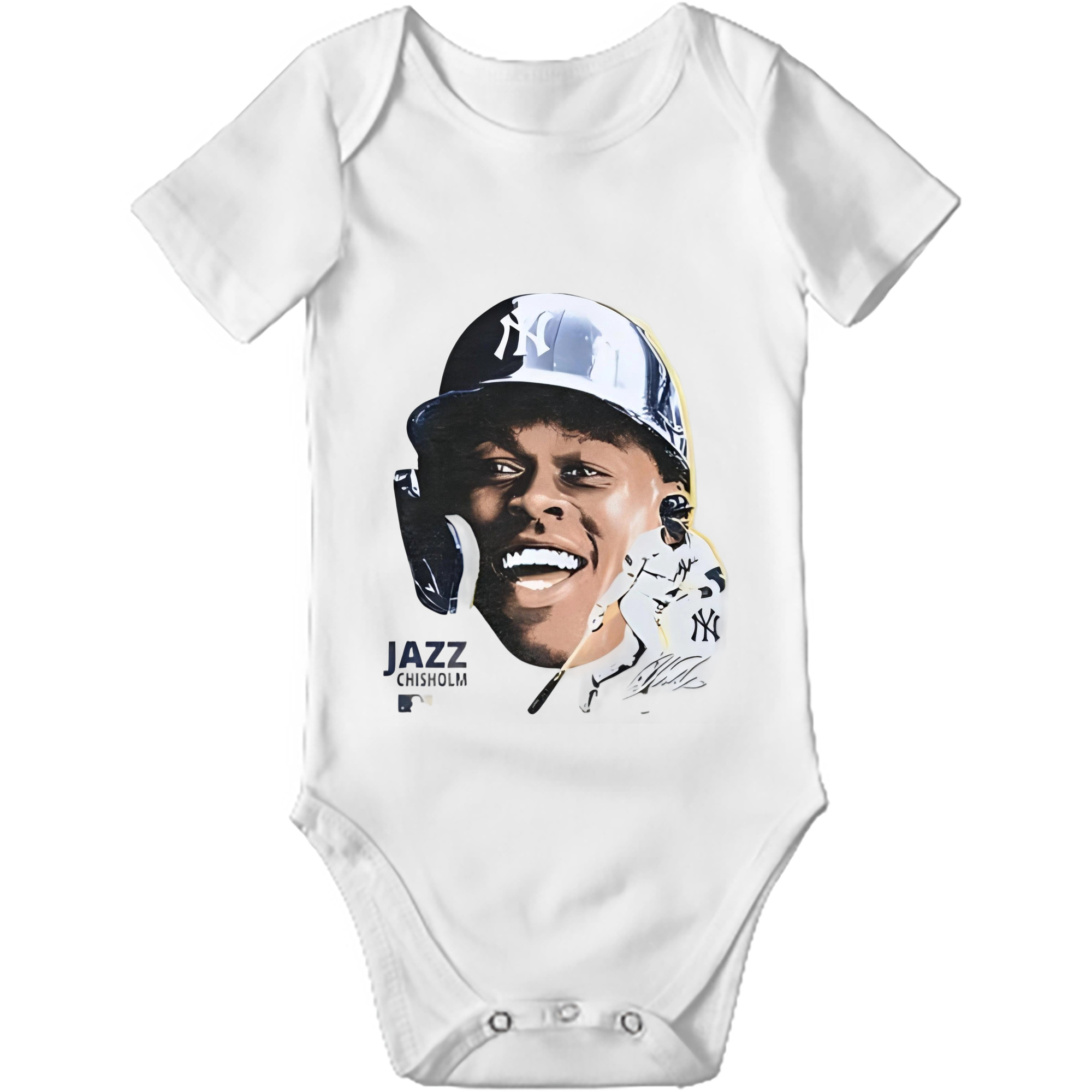 Jazz Chisholm Jr. 16 Baby Short Sleeve Romper – 100% Cotton Soft & Breathable Digital Print Onesie With Easy Snap Closure And Envelope Shoulder – Comfortable For Daily Wear & Travel
