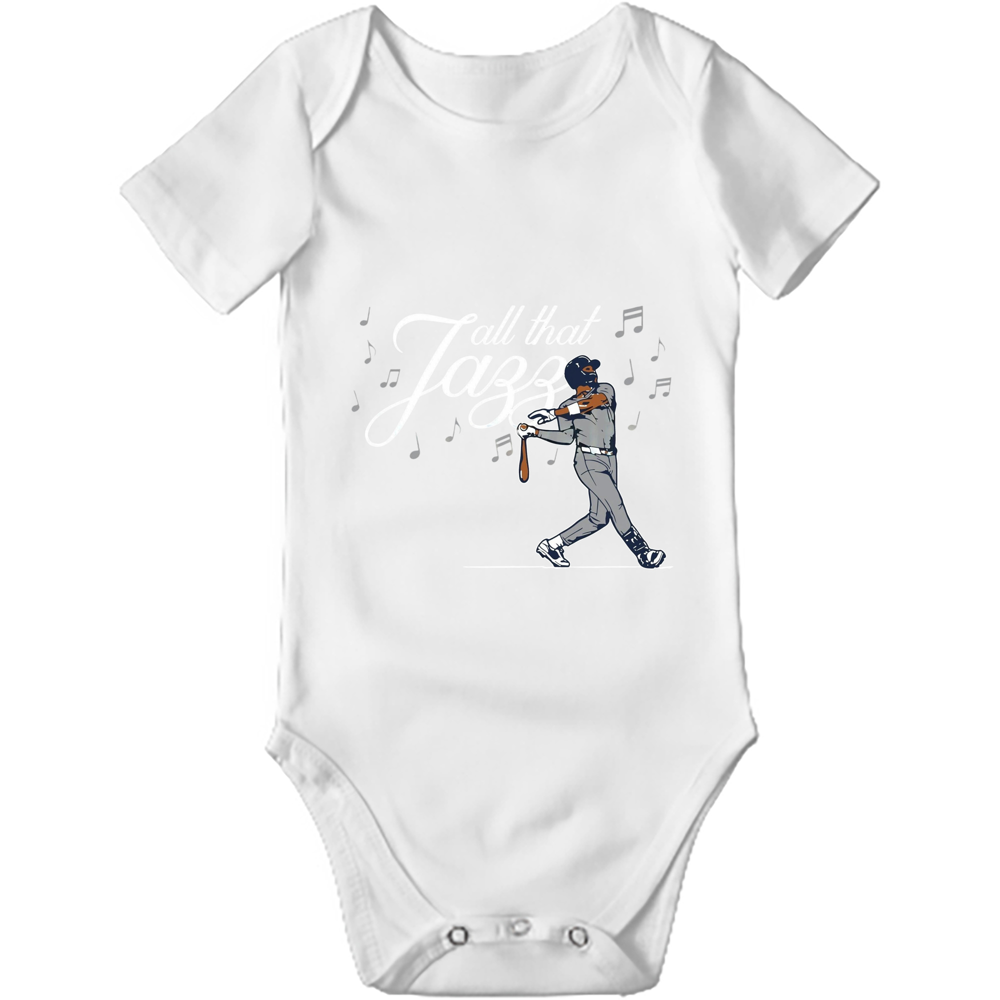 Jazz Chisholm Jr. 24 Baby Short Sleeve Romper – 100% Cotton Soft & Breathable Digital Print Onesie With Easy Snap Closure And Envelope Shoulder – Comfortable For Daily Wear & Travel