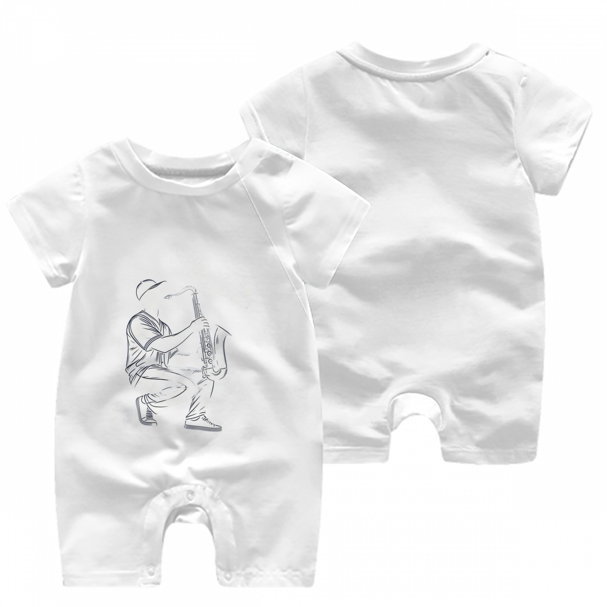 Jazz Chisholm Jr. 21 Baby Short Sleeve Onesie – 100% Cotton Soft & Breathable Digital Print Romper – Double-Sided Print, Snap Closure For Easy Diaper Changes – Comfortable For Boys & Girls