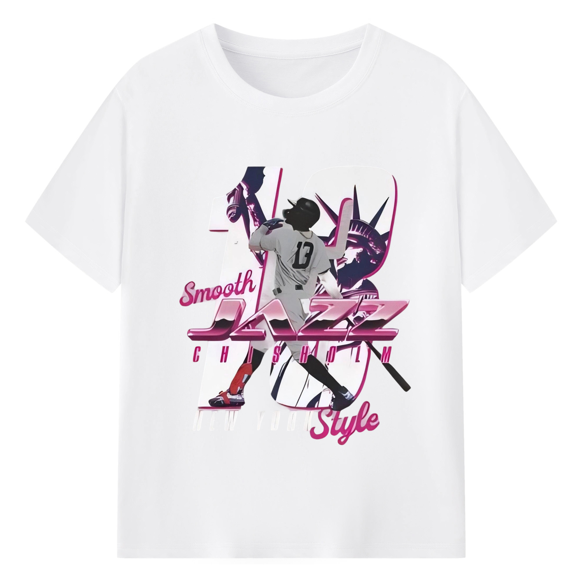 Jazz Chisholm Jr. 23 180g Cotton T-Shirt With Front Heat Transfer Print – Soft, Lightweight, Fitted Design – Comfortable Casual Wear For Sports & Everyday Use