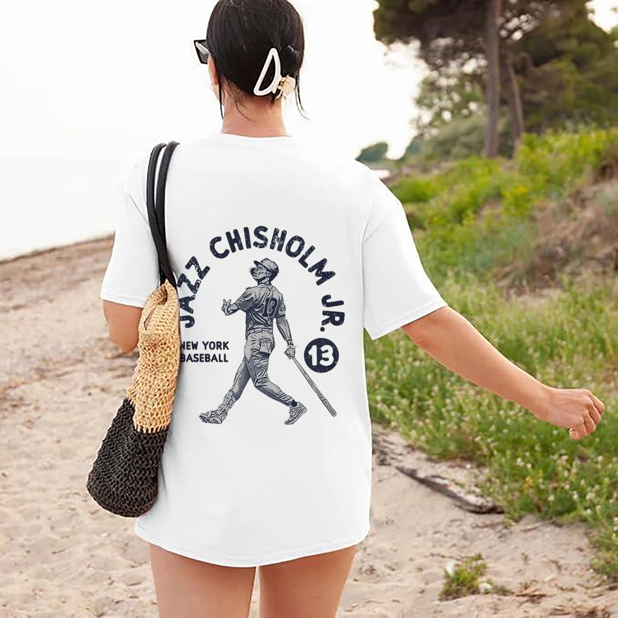 Jazz Chisholm Jr. 14 180g Combed Cotton T-Shirt With Back Heat Transfer Print – Soft, Lightweight, Fitted Design – Stylish Casual Wear For Sports & Everyday Use