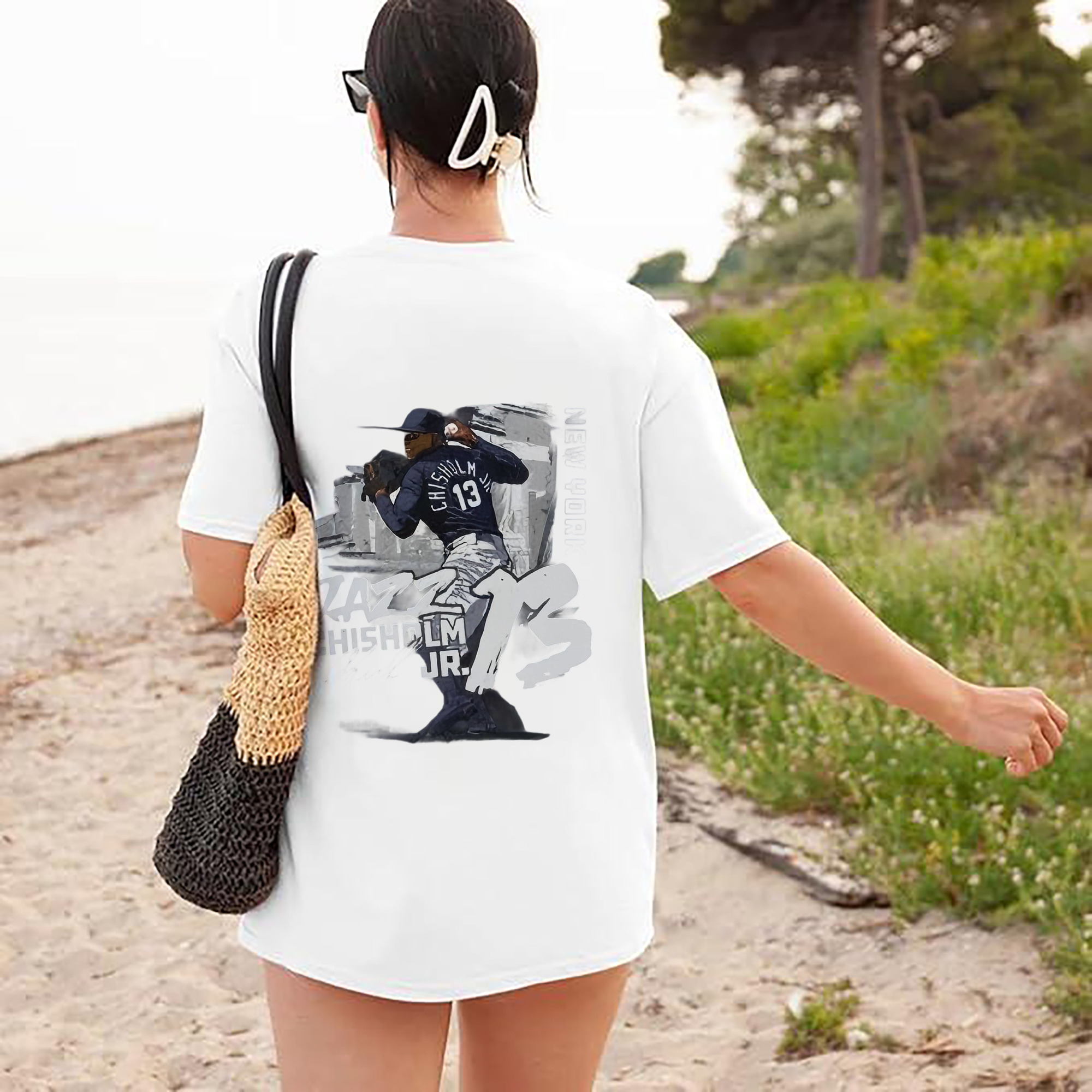 Jazz Chisholm Jr. 20 180g Combed Cotton T-Shirt With Back Heat Transfer Print – Soft, Lightweight, Fitted Design – Stylish Casual Wear For Sports & Everyday Use