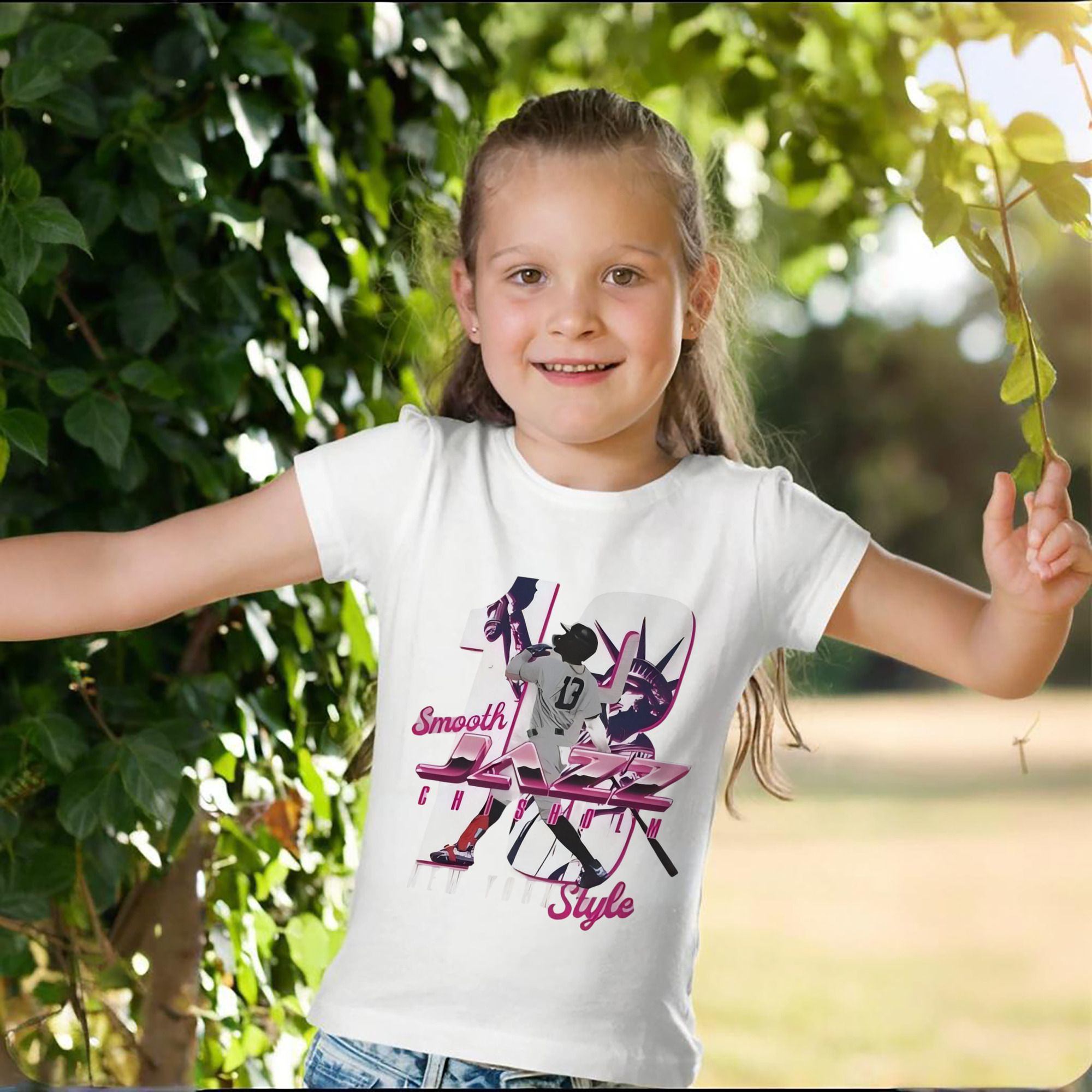 Jazz Chisholm Jr. 23 Combed Cotton Kids T-Shirt 180g With Front Heat Transfer Print – Soft, Lightweight, Side-Seamed Design – Stylish And Comfortable Casual Wear For Everyday Activities