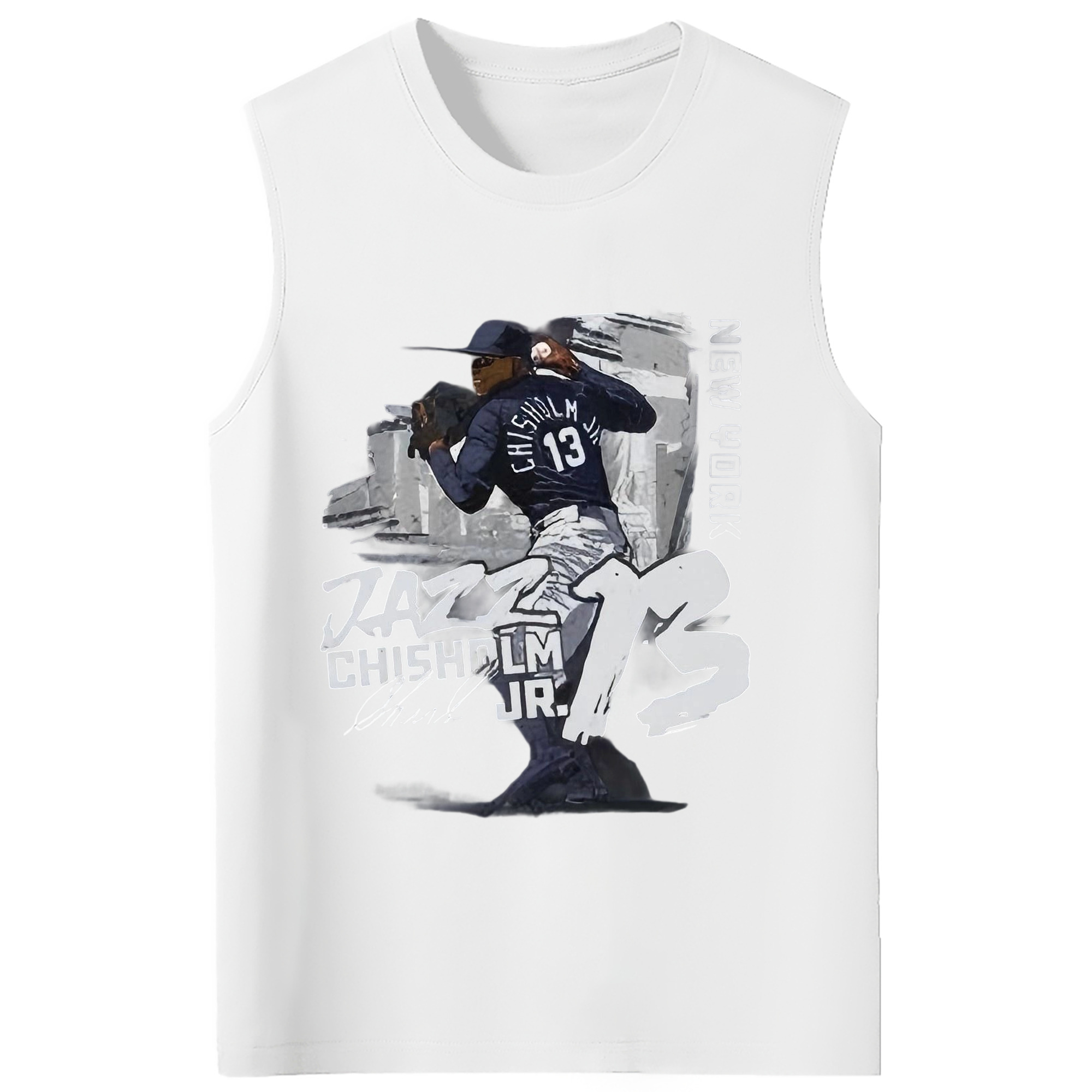 Jazz Chisholm Jr. 20 210g Combed Cotton Tank Top With Front Heat Transfer Print – Soft, Lightweight, Fitted Design – Stylish & Comfortable Casual Wear For Sports & Everyday Use
