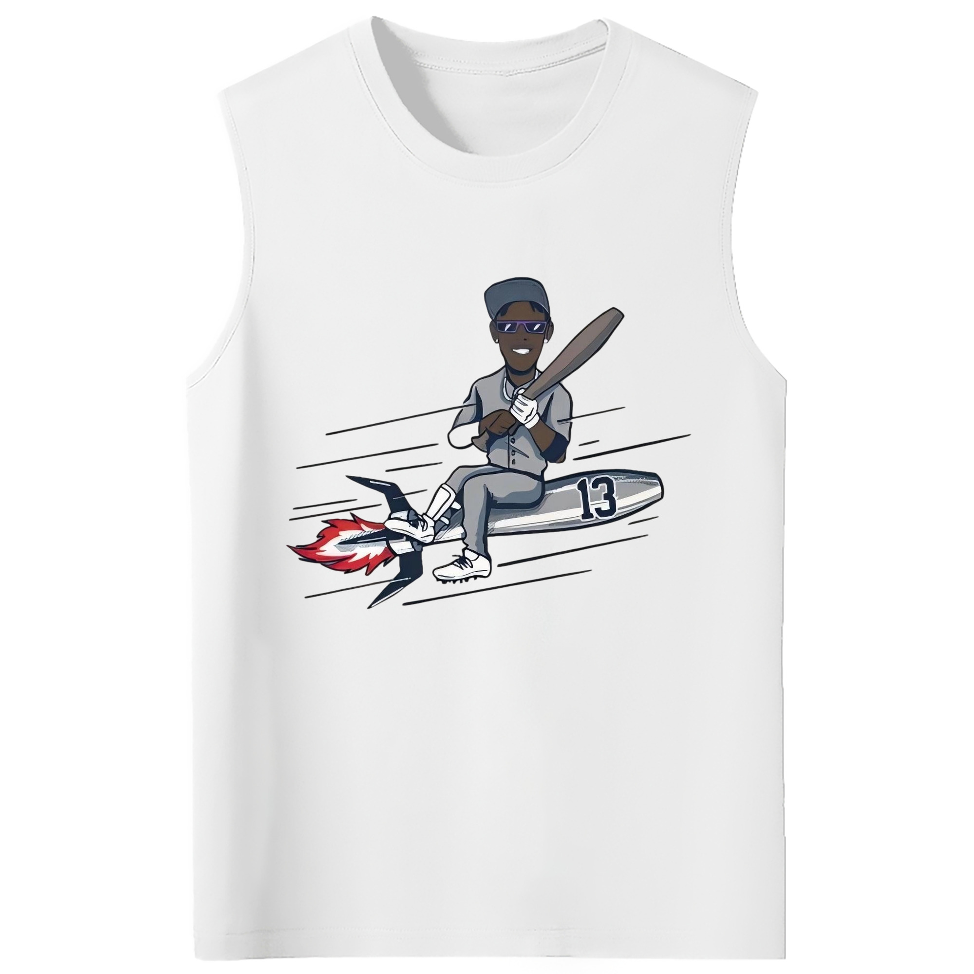 Jazz Chisholm Jr. 30 210g Combed Cotton Tank Top With Front Heat Transfer Print – Soft, Lightweight, Fitted Design – Stylish & Comfortable Casual Wear For Sports & Everyday Use