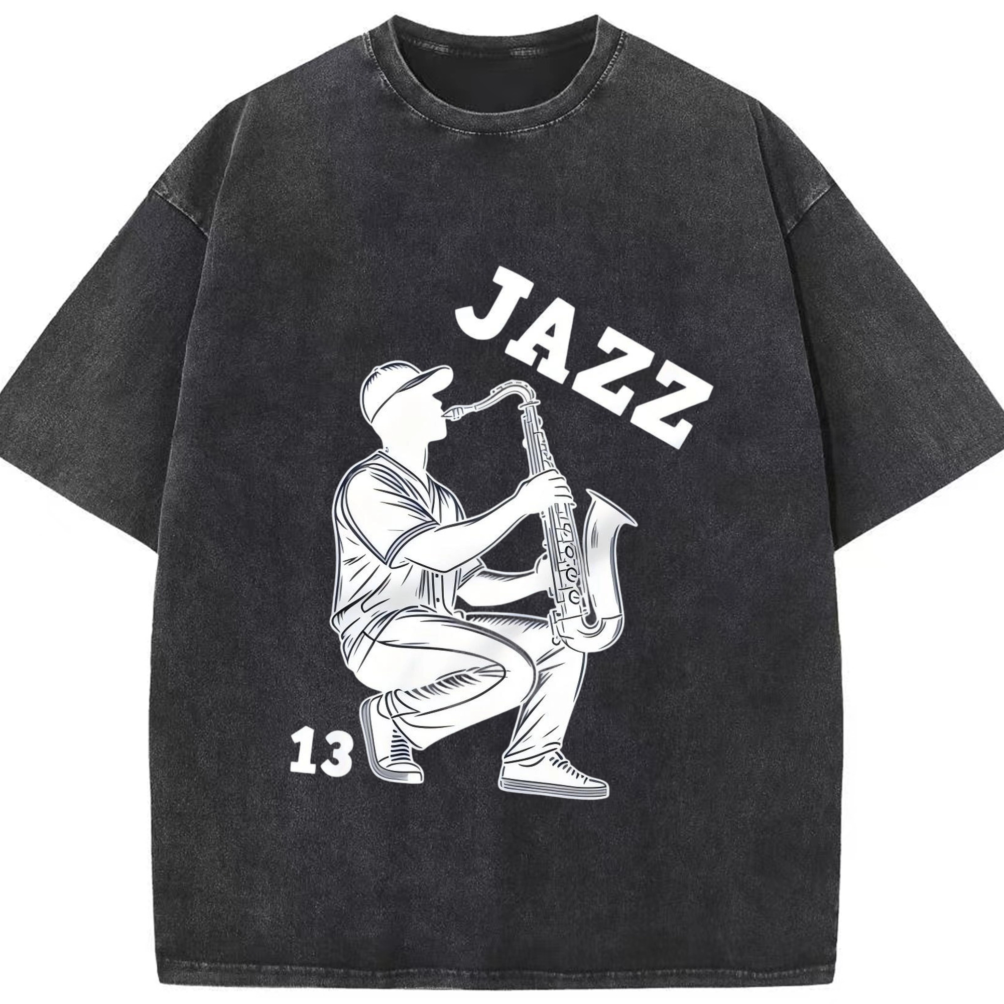 Jazz Chisholm Jr. 21 Washed Vintage Look 230g Cotton Oversized T-Shirt With Front Heat Transfer Print – Soft, Lightweight, Stylish Fit – Comfortable Casual Wear For Sports & Everyday Use