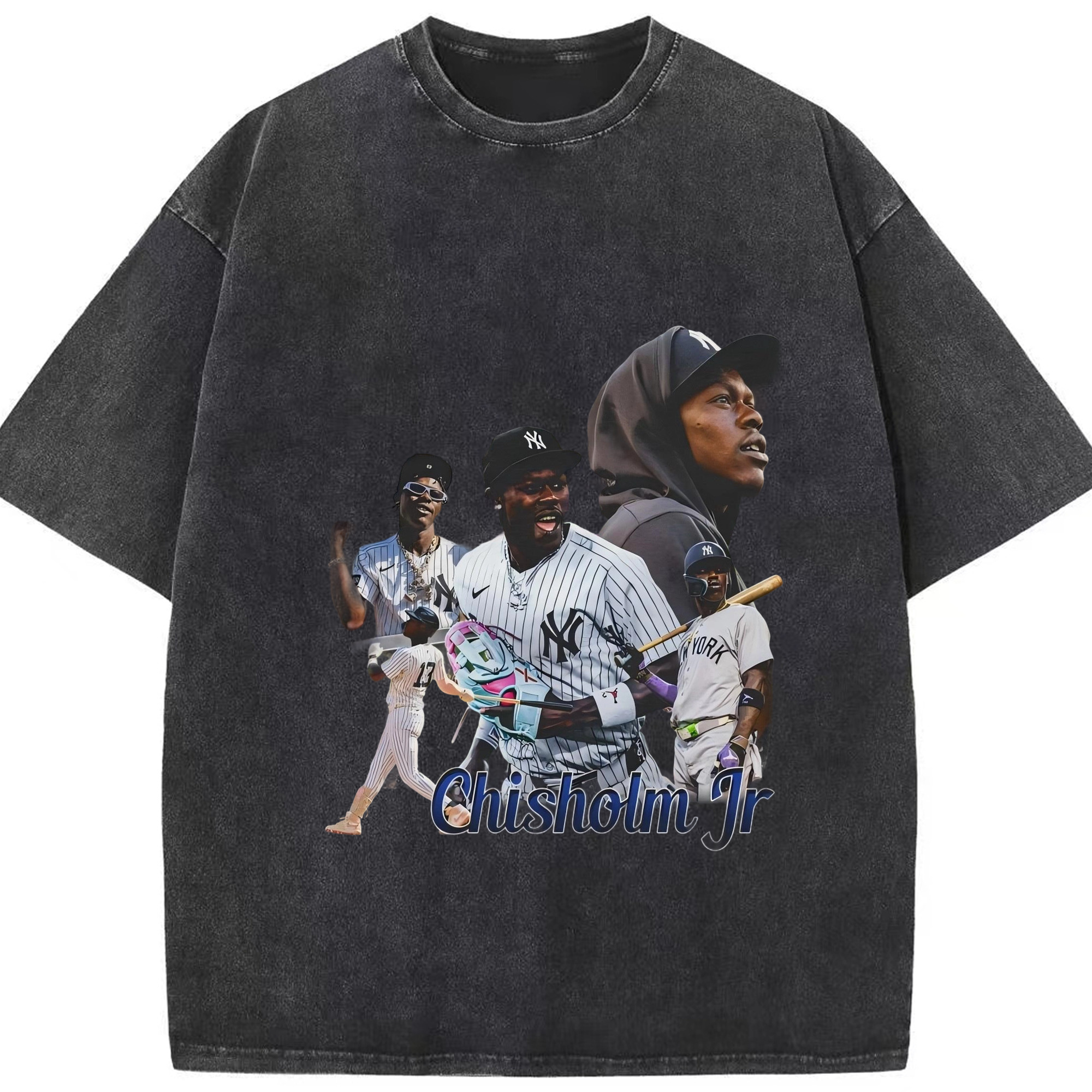 Jazz Chisholm Jr. 25 Washed Vintage Look 230g Cotton Oversized T-Shirt With Front Heat Transfer Print – Soft, Lightweight, Stylish Fit – Comfortable Casual Wear For Sports & Everyday Use